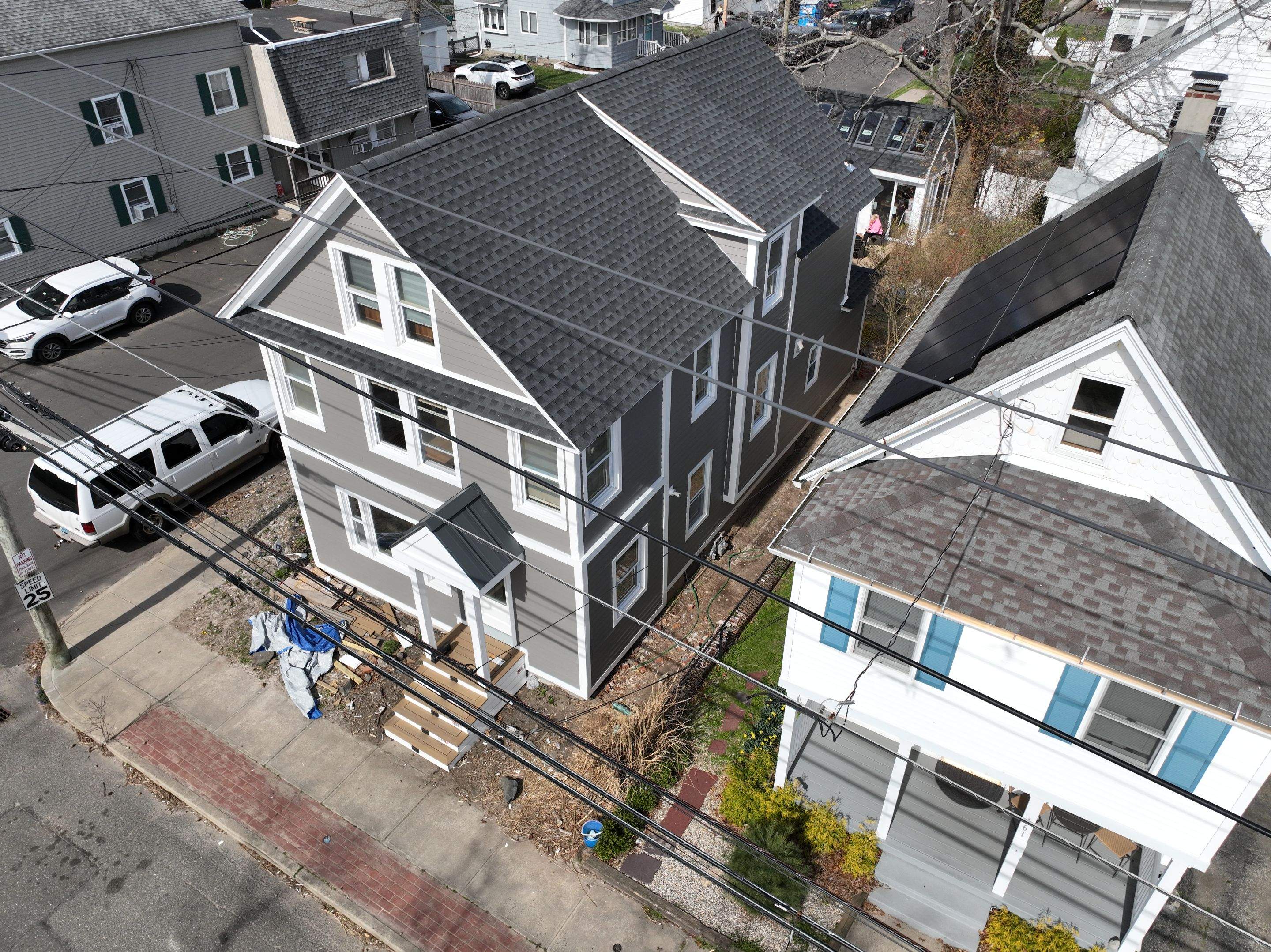 Siding Installation using Hardie Plank Aged Pewter by A Plus Exterior