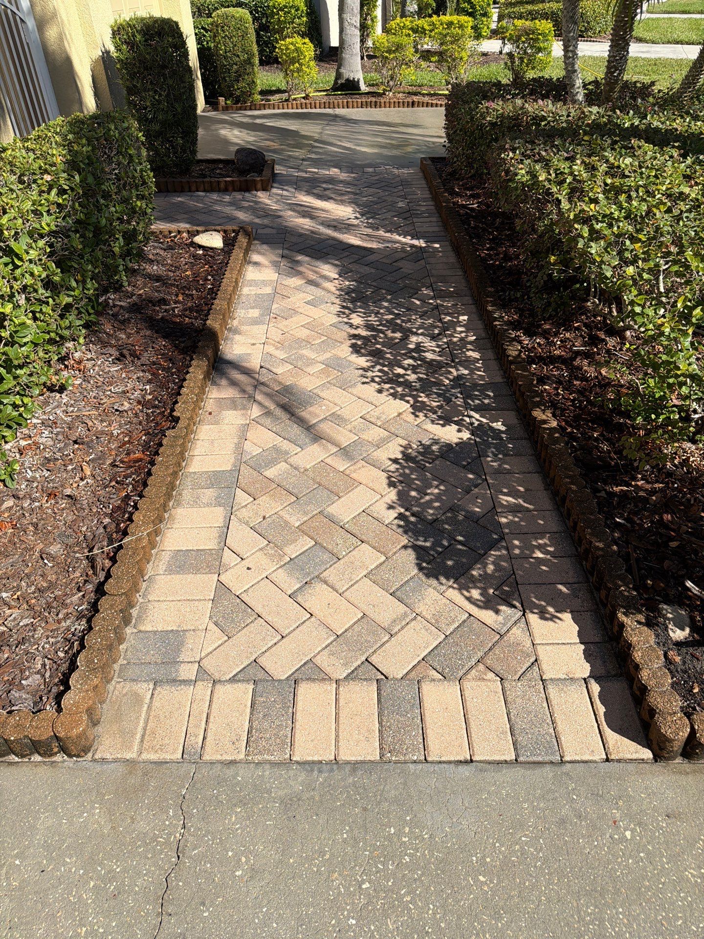Full exterior surface restoration in Kingspoint Sun City Center by Supreme Paver Experts