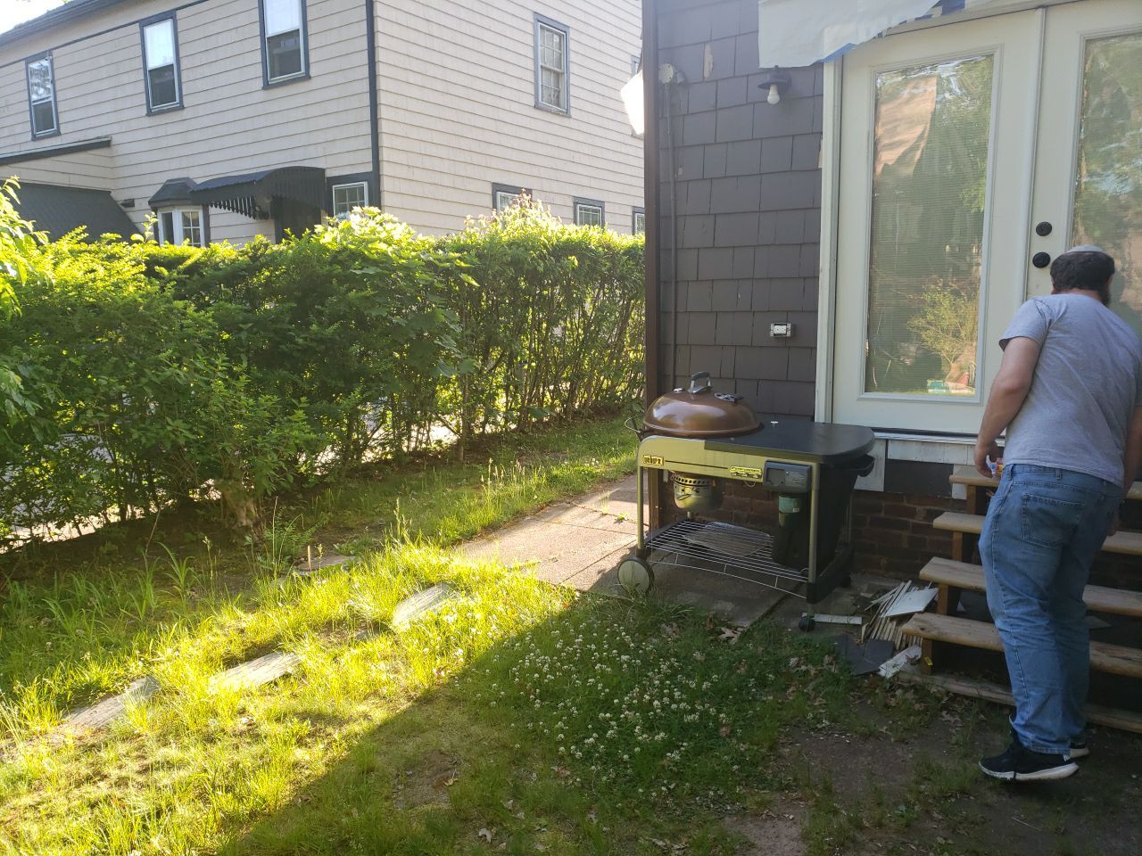 Fence Installation using Vinyl Fence  by A Plus Exterior