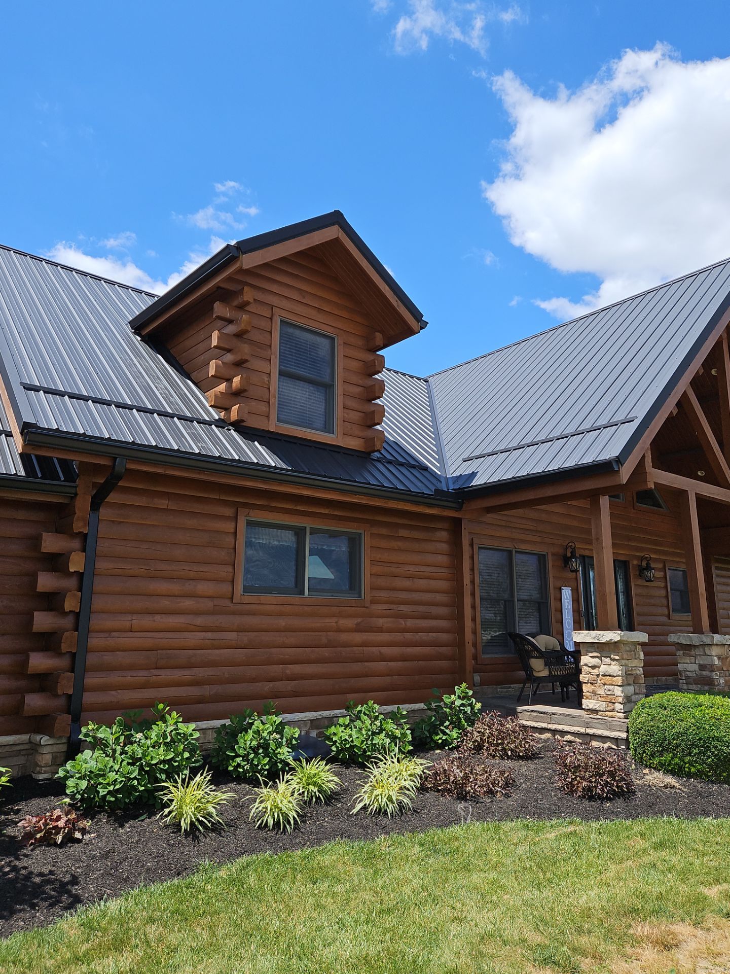 Residential Roofing Installation using Performance Panel Metal - Frost Black by RoofX 