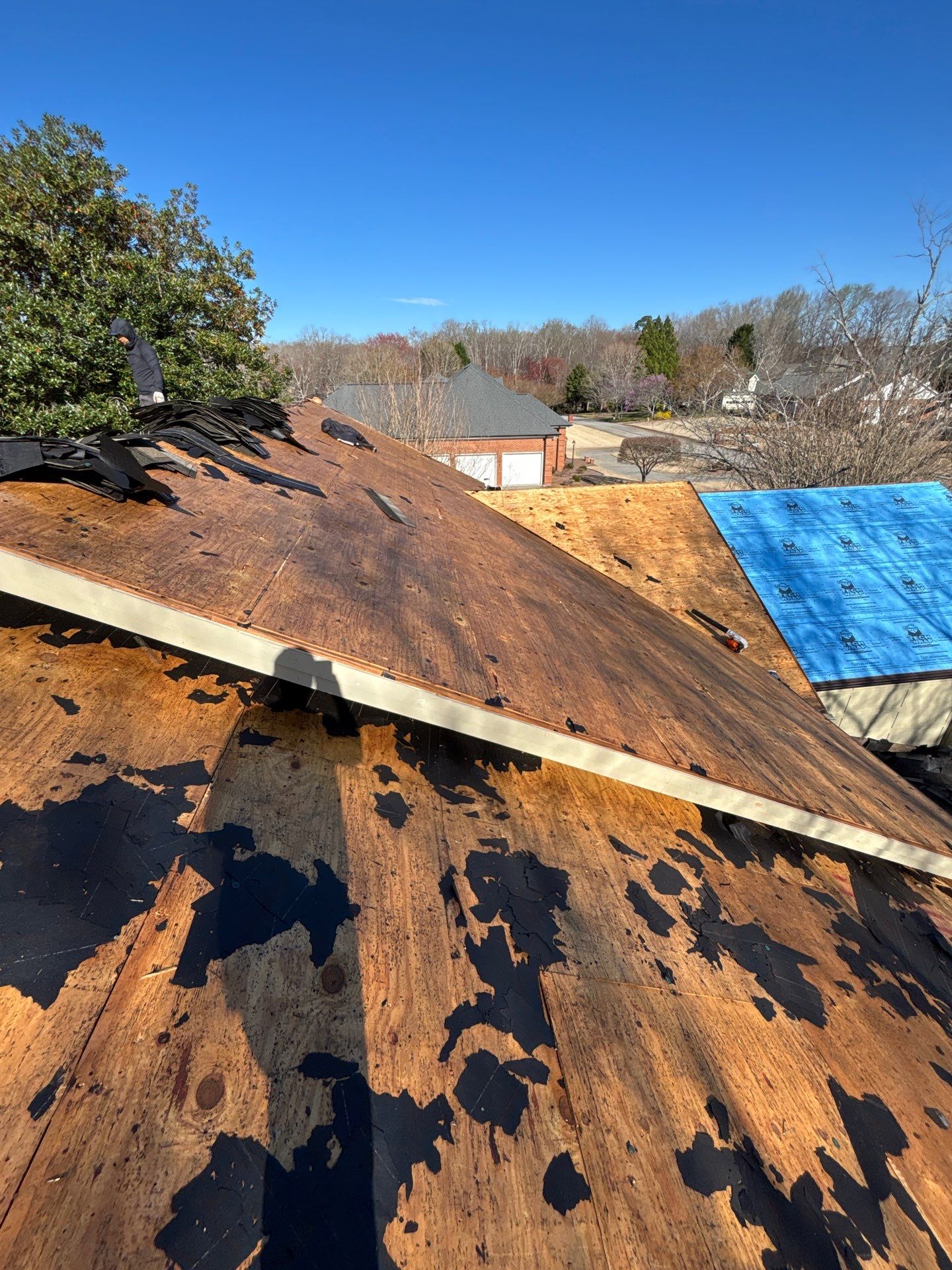 Easley Residential Roof Replacement Using CertainTeed Landmark Shingles by Roofers LLC
