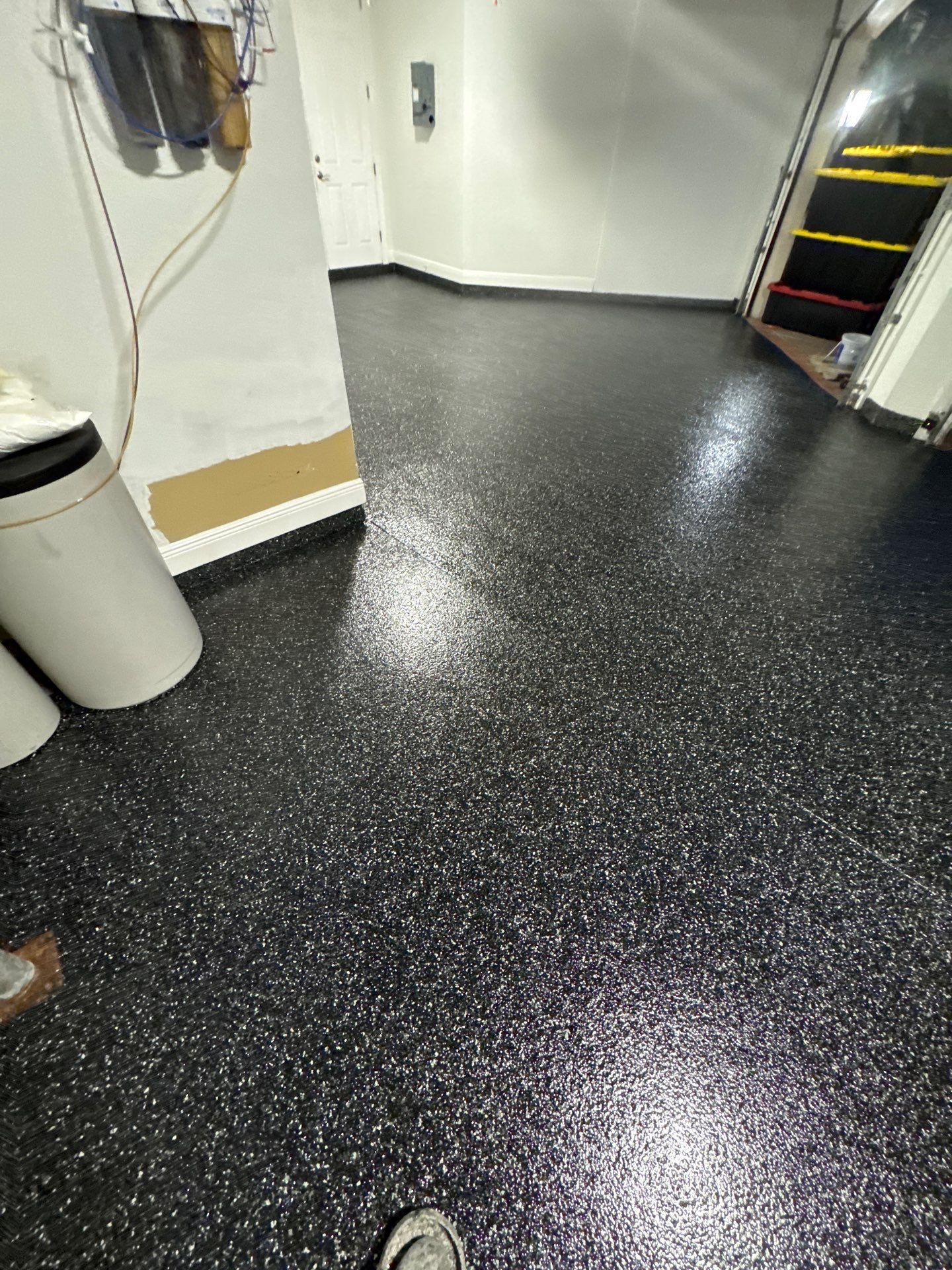 Carbon Flake Garage Floor Coating by Performance Floors & Coating