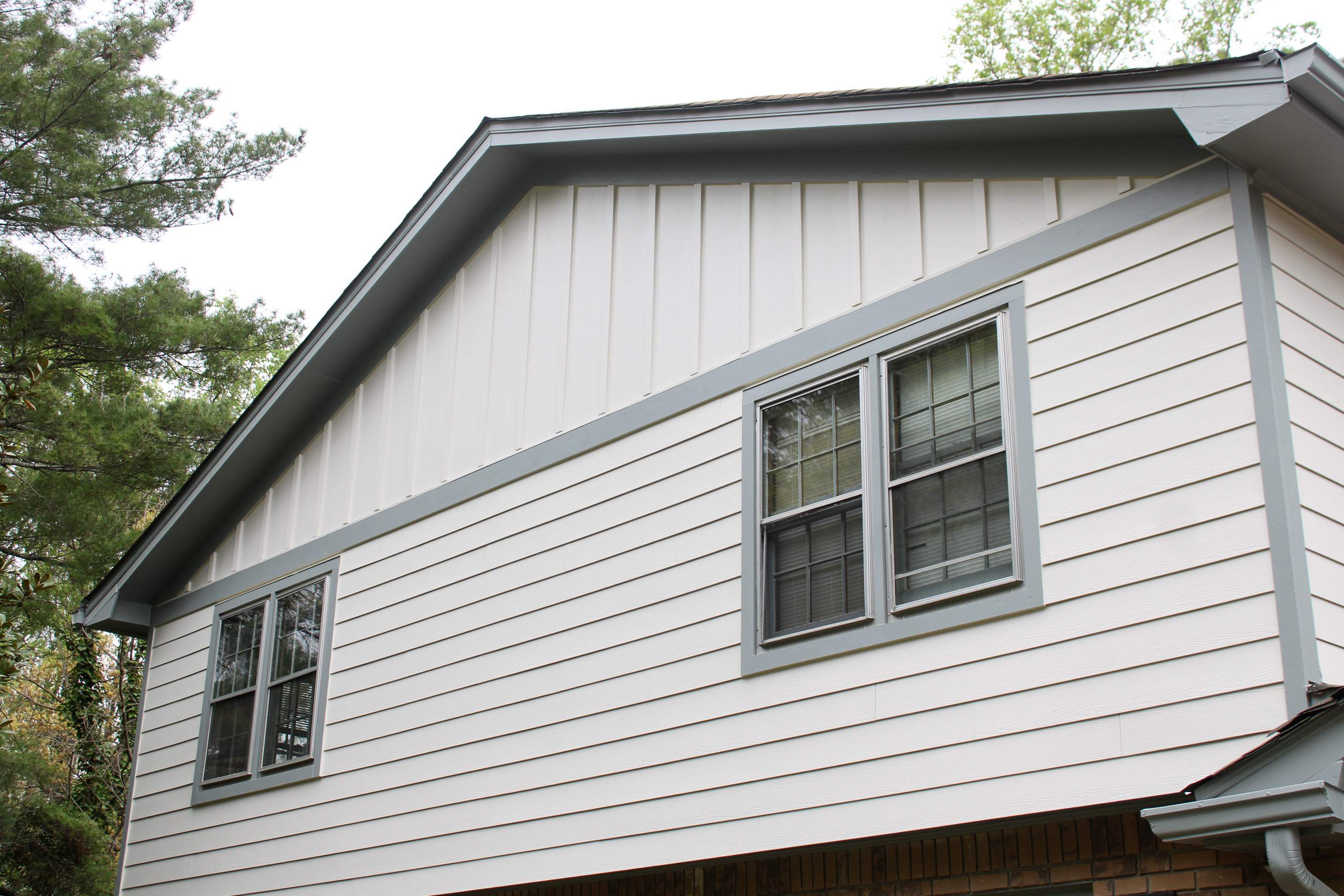 Board and Batten Siding Installation and Railing Replacement in Lilburn, GA by Nelson Exteriors 