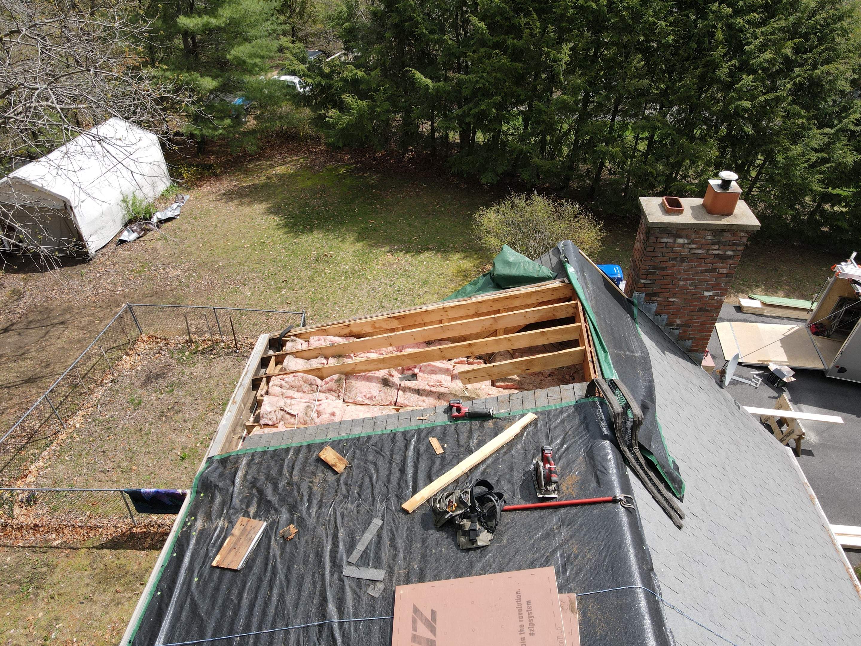 Tree Damage/Roof Repair by Chagnon Building & Remodeling LLC