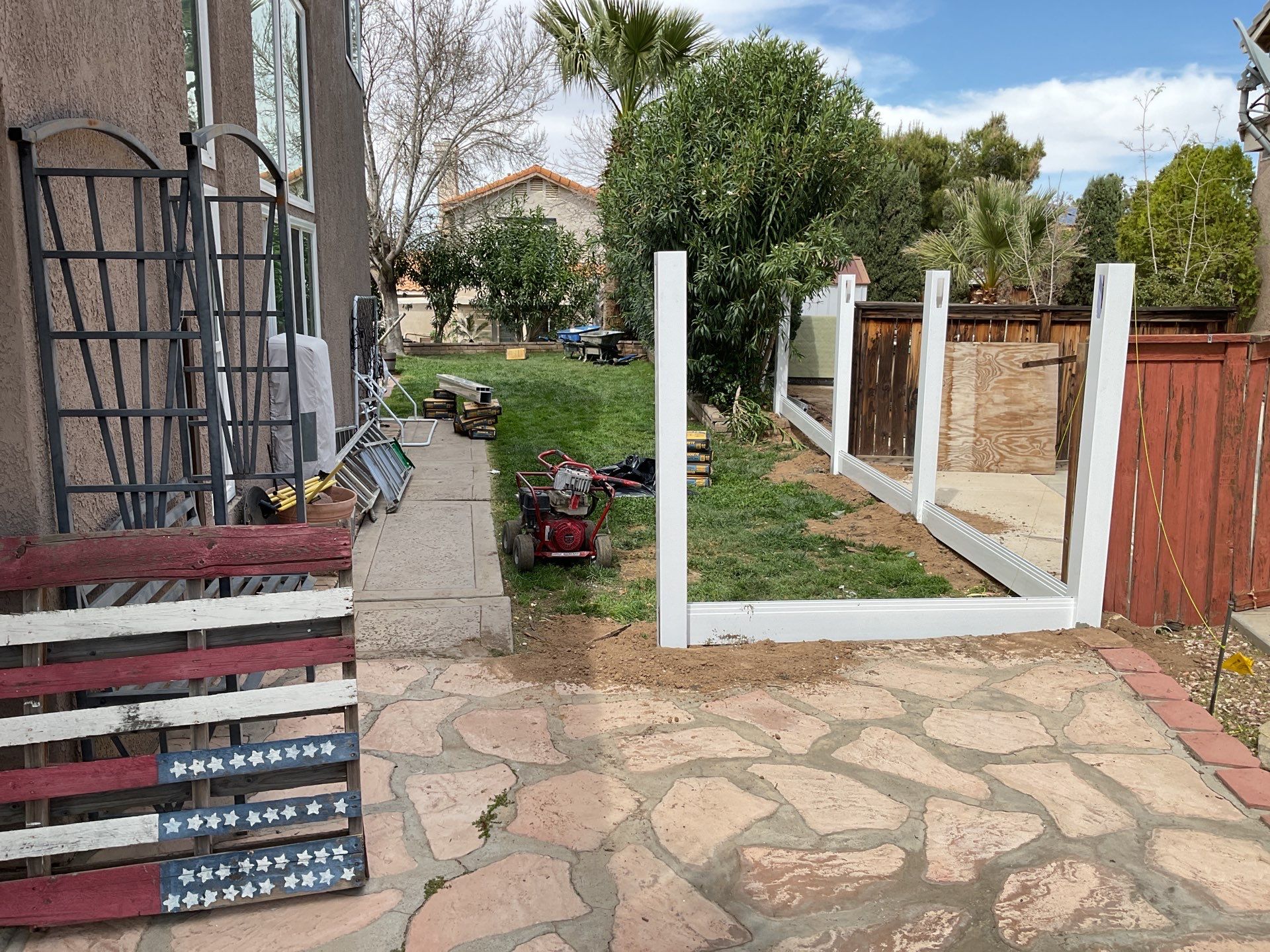 Fence Installation using Vinyl by Fence Guys Inc.