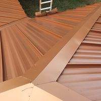 24ga 1.5" Mechanical Seam Copper Metallic  by Total Roofing System The Metal Roof Experts