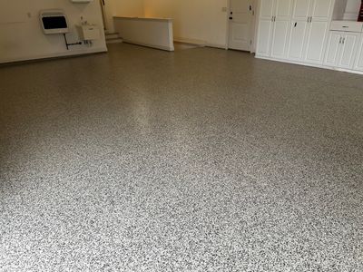 Cordwood Coating in Granger! by Innovative Spaces / Innovative Concrete Coatings