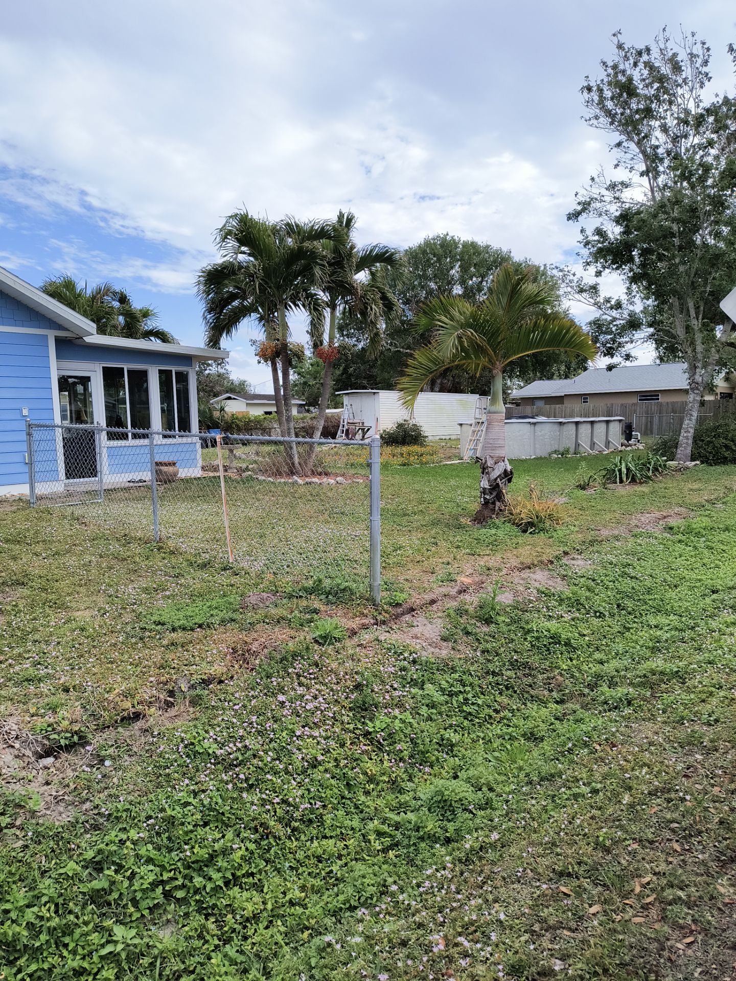 White Vinyl Soffit Installation in Venice FL by Gutter Professors