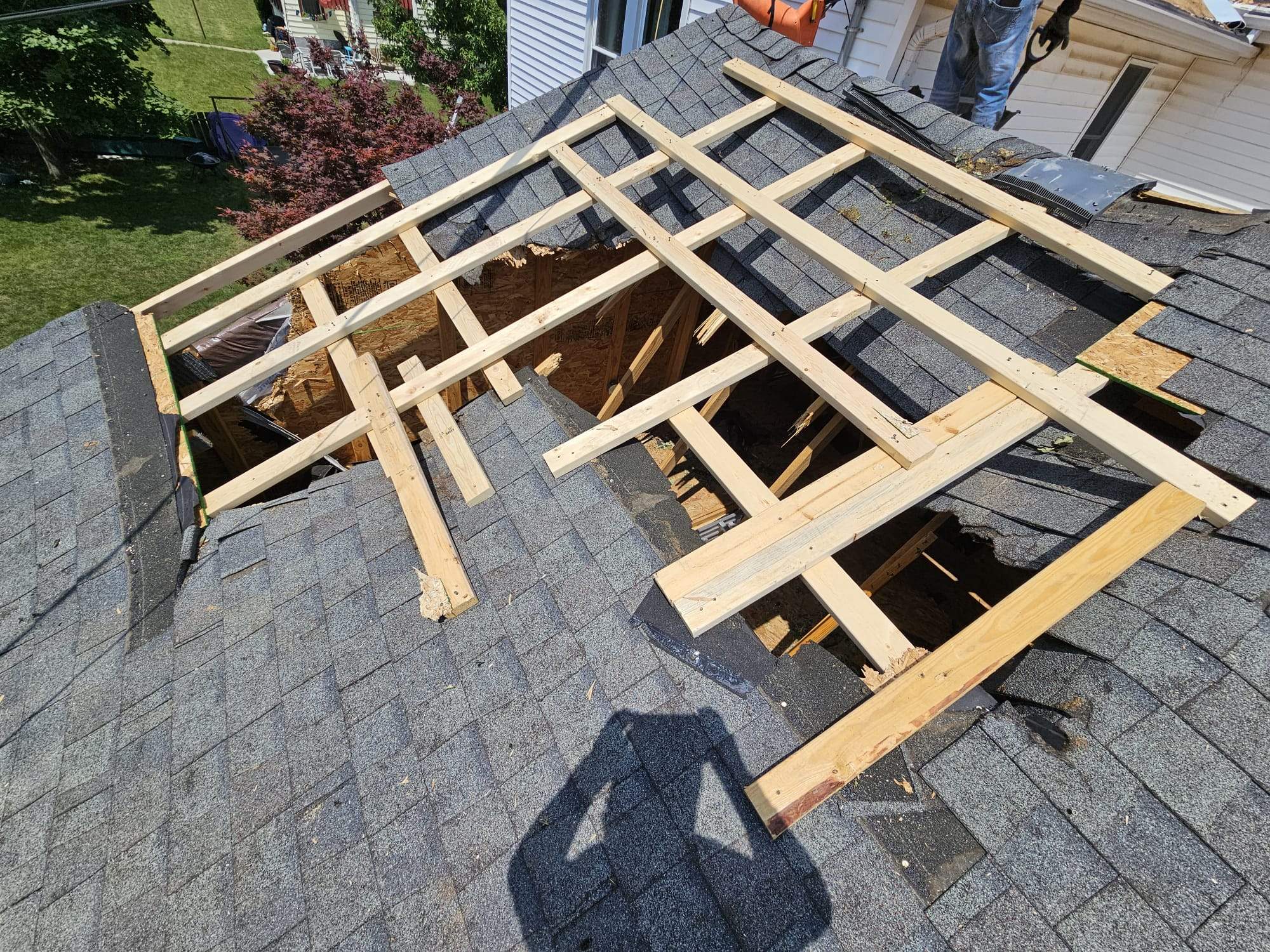 Residential Roofing Installation using GAF Timberline HDZ Shingles by Zephyr Roofing