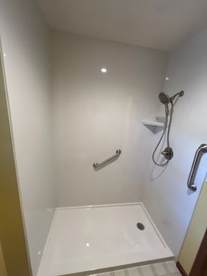 Bathroom Remodel using Shower Base