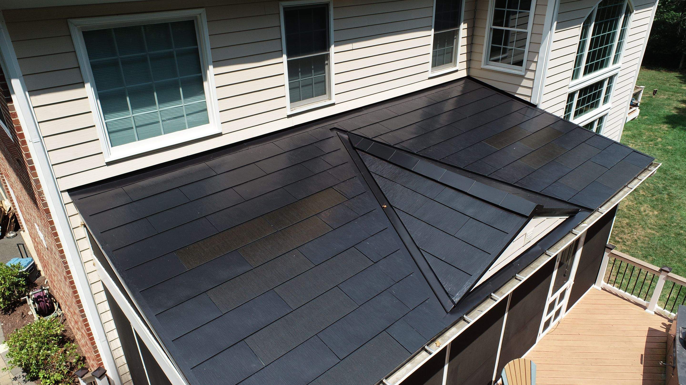 Tesla Solar Roof with Powerwall Storage by American Home Contractors