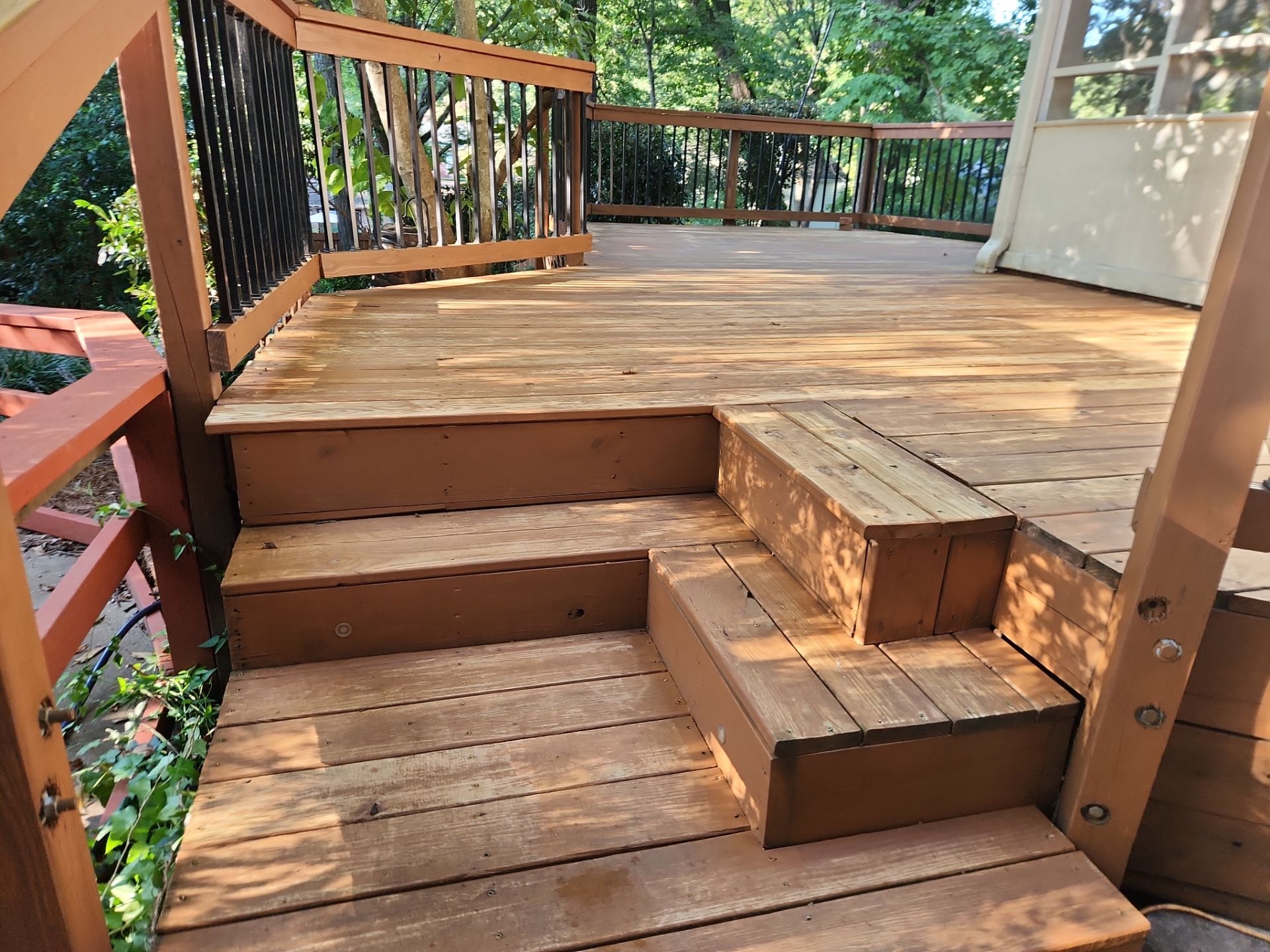 Weathered Deck using AcryFin and Stain by DuraSeal