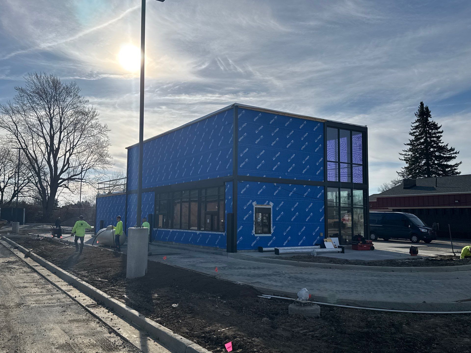 Commercial Roofing Installation using Duro-Last 50 mil PVC by 3 Daughters Construction 