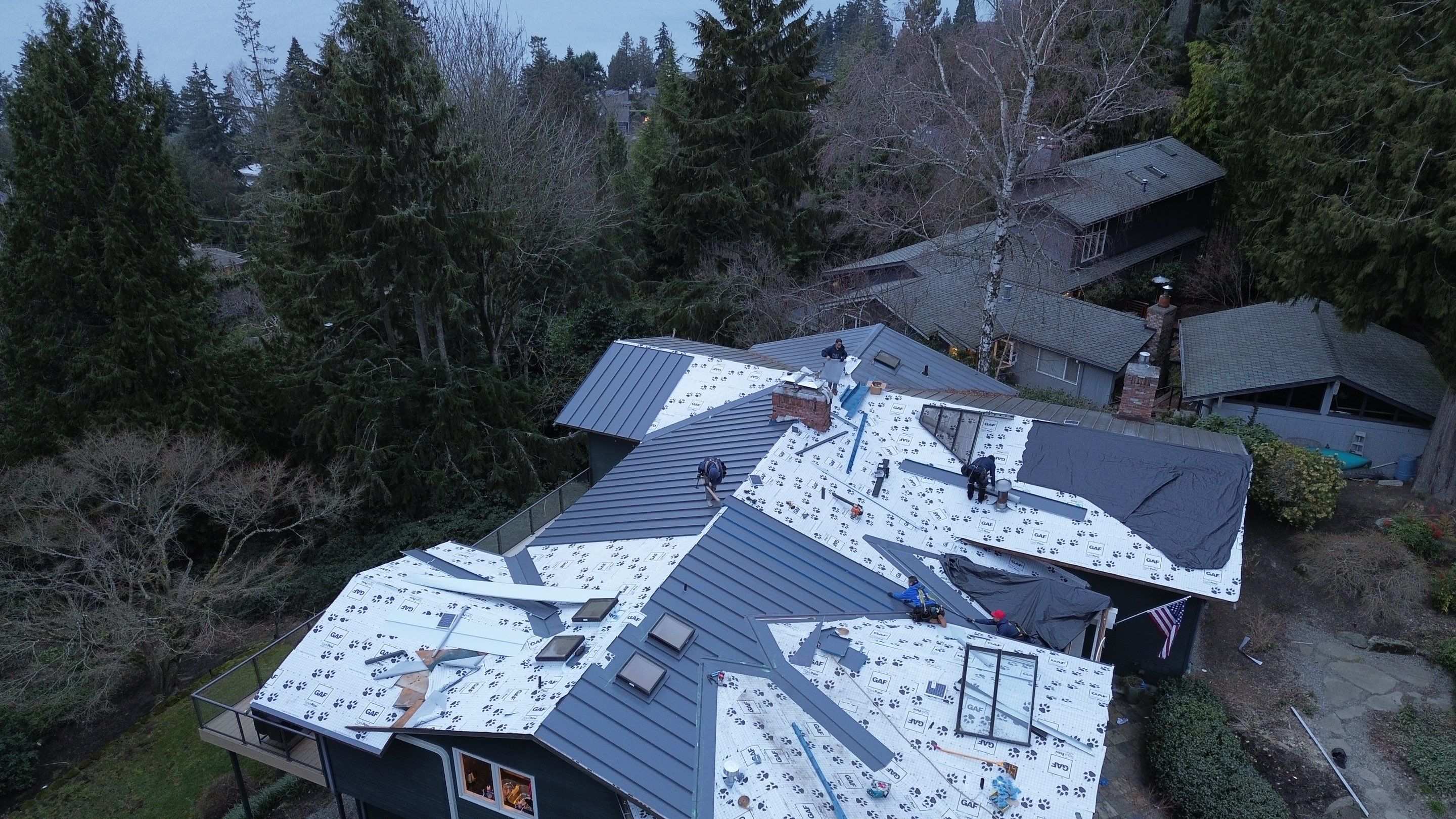 Mercer Island, Metal Roof Replacement, NRM 1000 by Proline Roofing & Restoration LLC