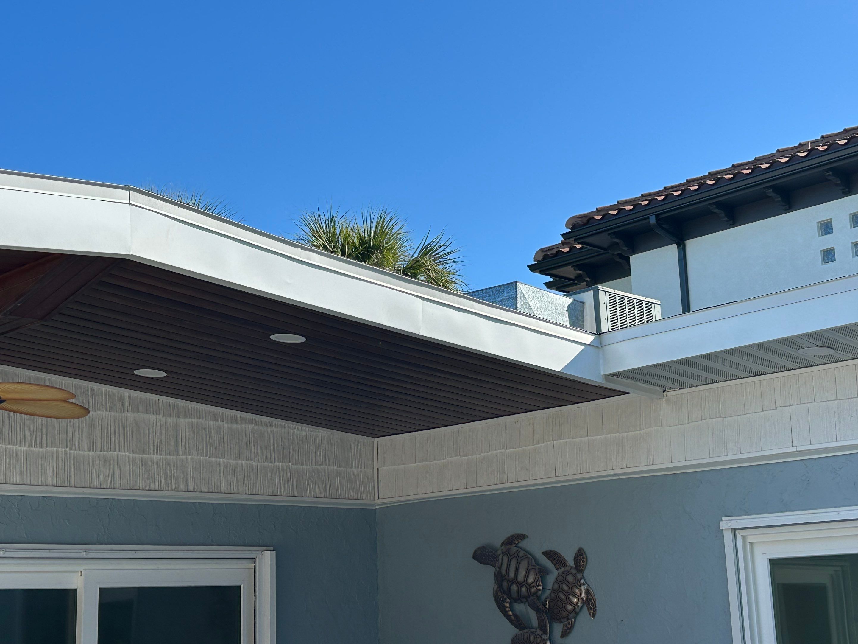 New Metal Soffit and Fascia in Siesta Key FL by Gutter Professors