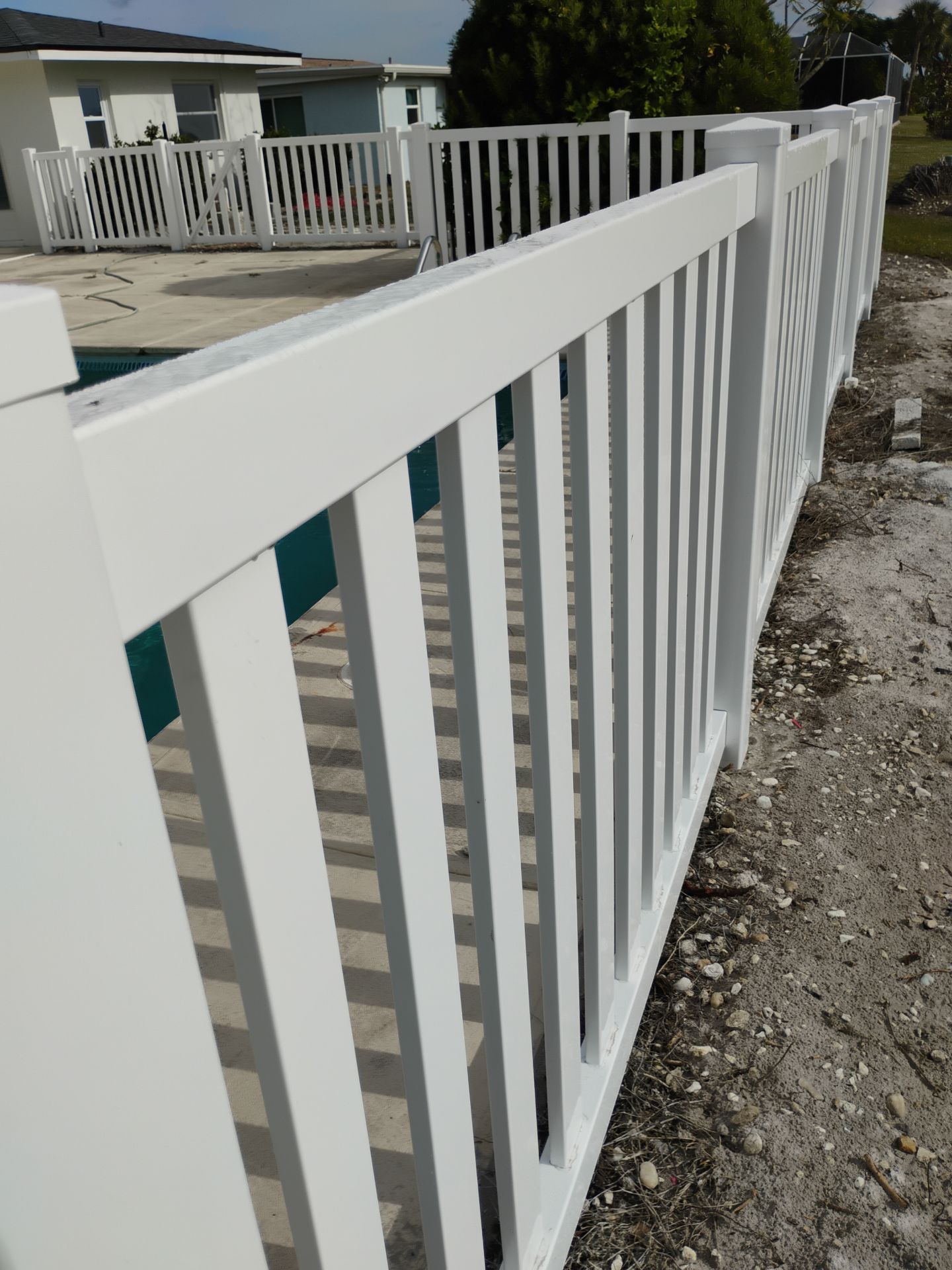 Vinyl Picket Fence for Pool in Port Charlotte by True Fence LLC