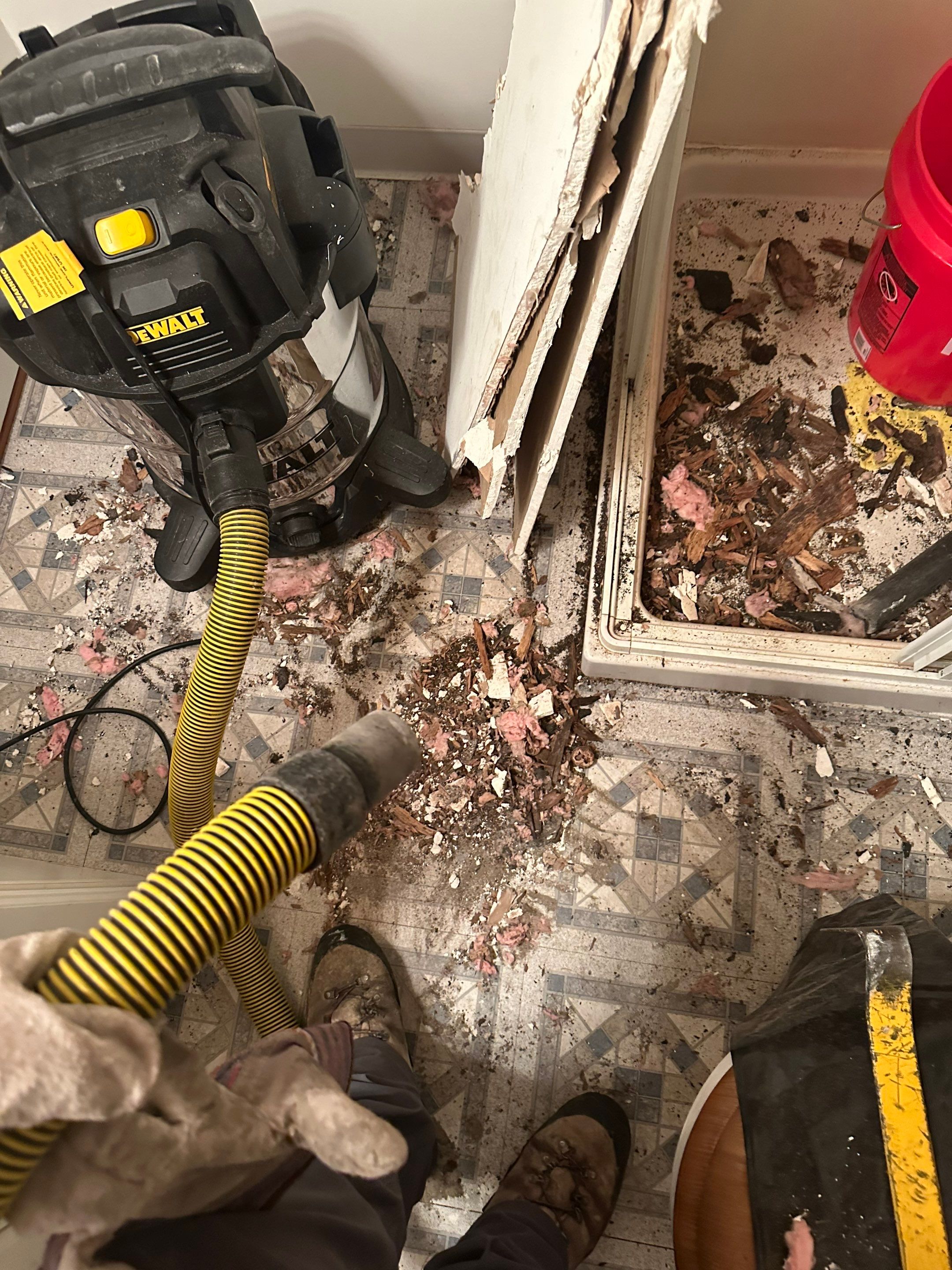 Bathroom Ceiling Replacement by BlueRed Restoration