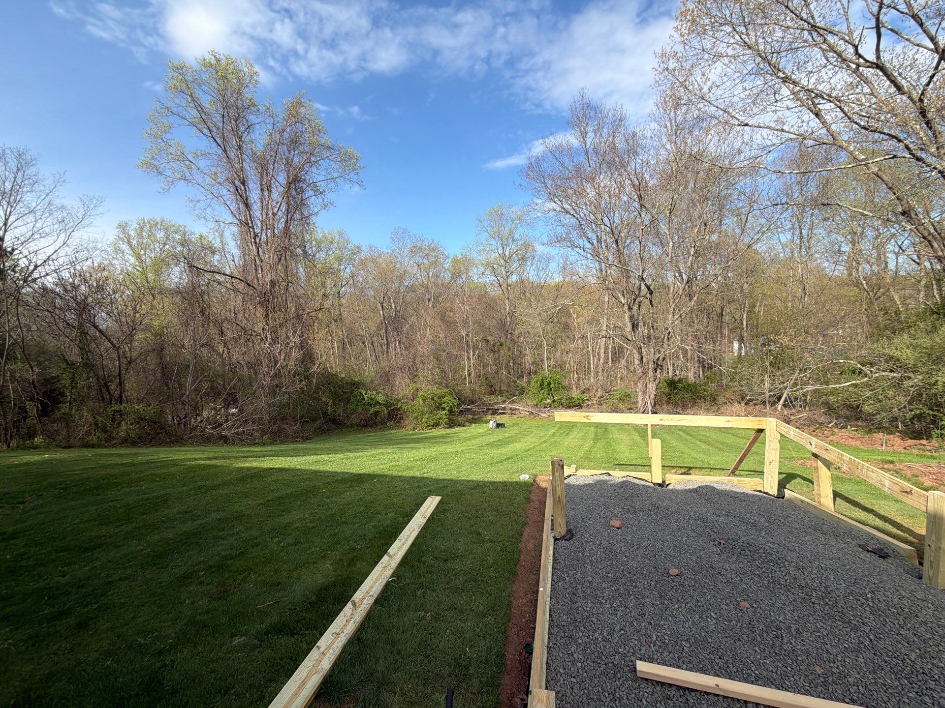 Lawn Care Visit at a Residential Property in North Branford, CT by Diamond Image LLC