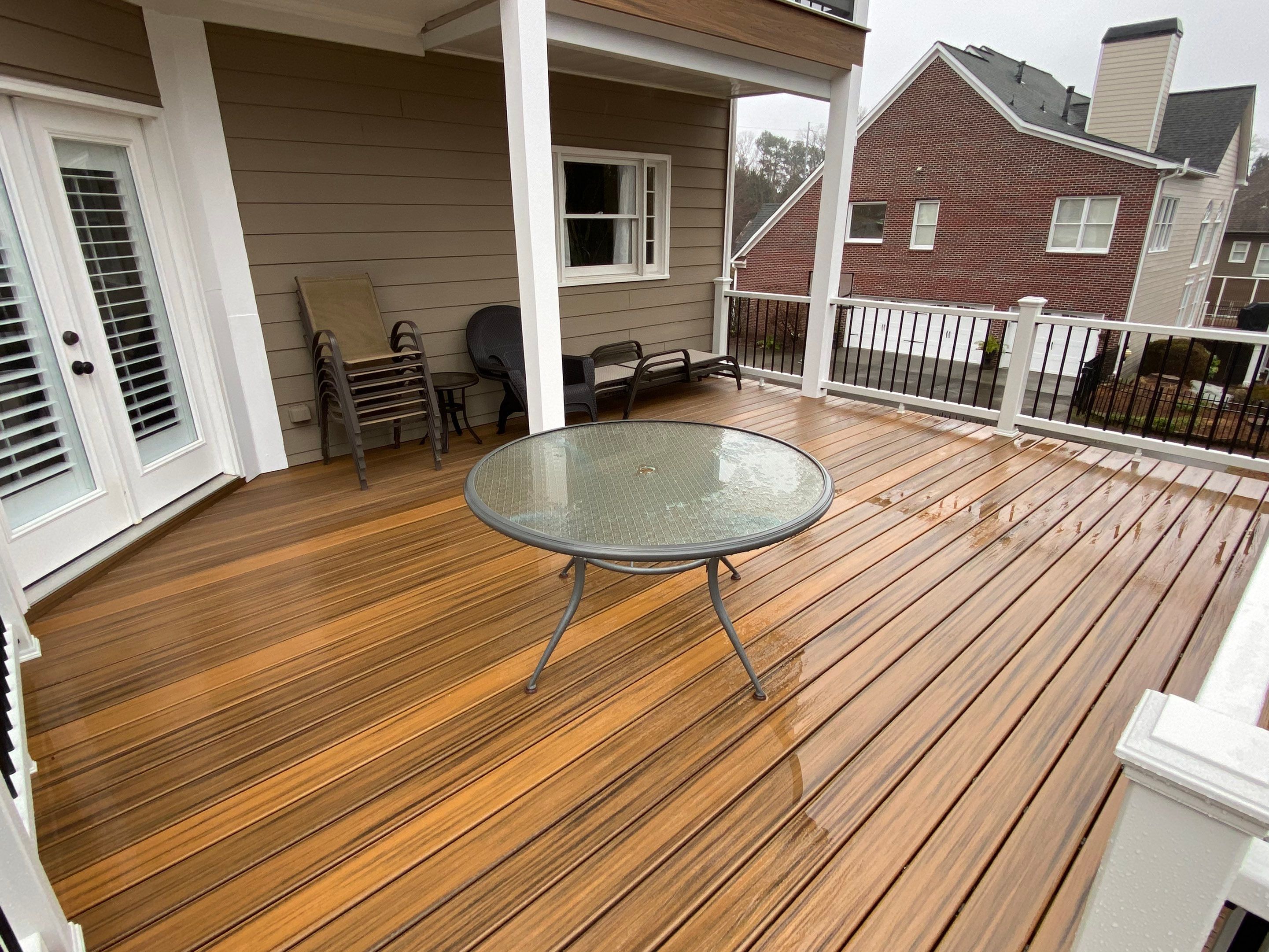 Elevated Composite Deck and Screened Porch Build in Roswell by Swift Home Renovations