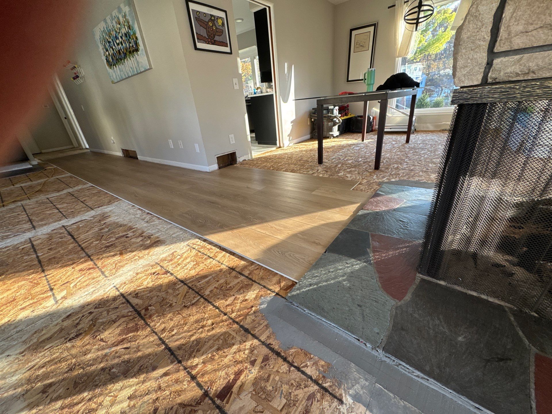 Before & After with Provenza "Road Trip" LVP by RTBaldwin Hardwood Floors