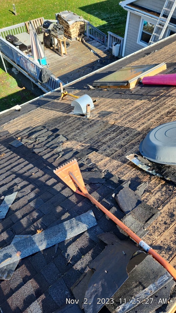 Residential Roofing Installation using Owens Corning TruDefinition Estate Gray by A Plus Exterior