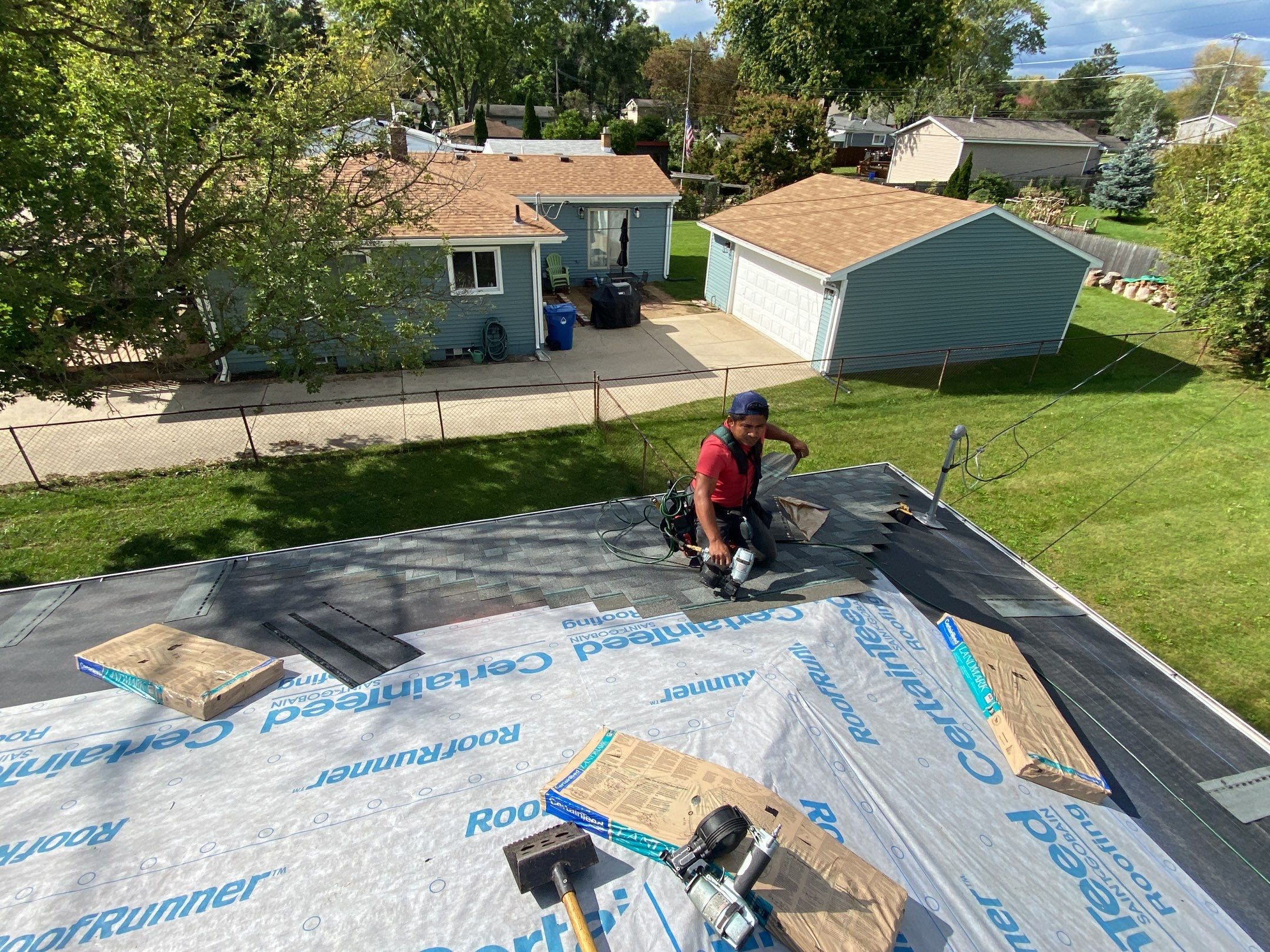 Roof Replacement using CertainTeed Landmark by 180 Contractors