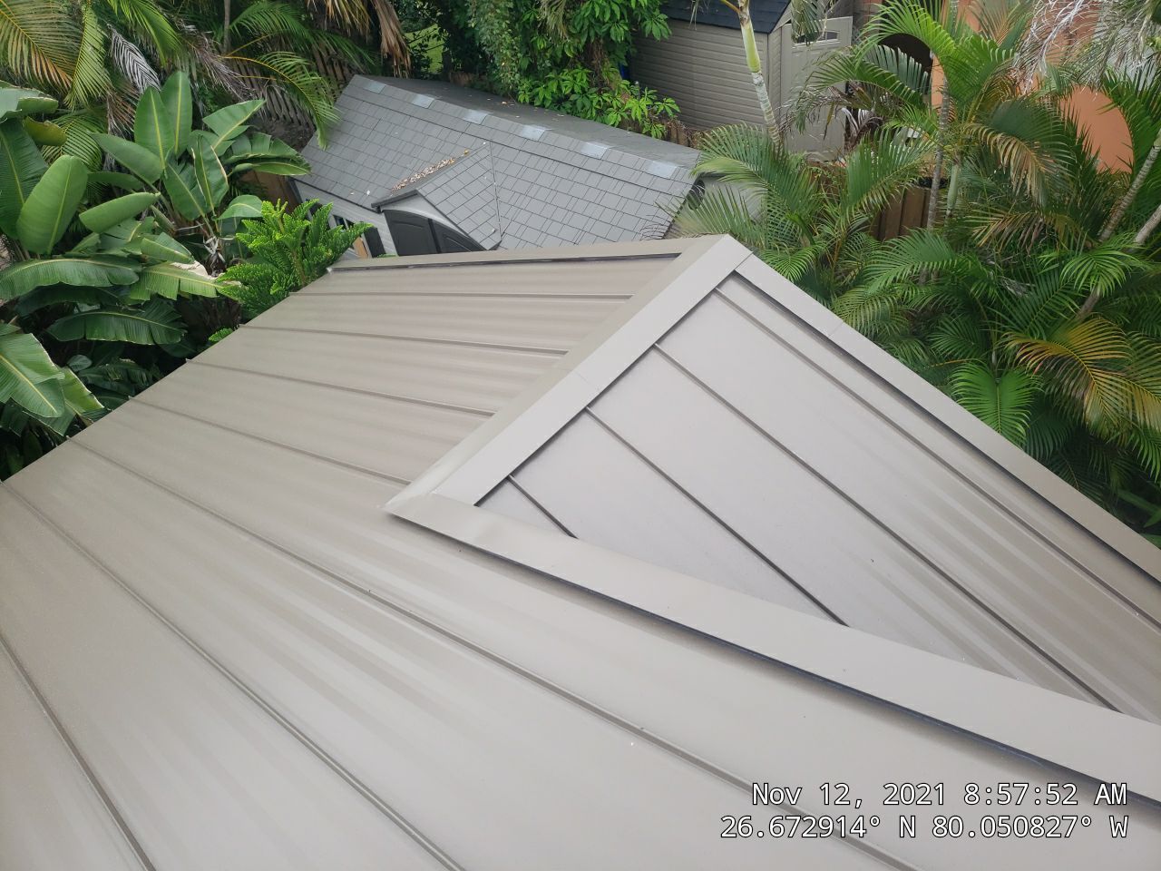 Residential Roofing Installation using 1" Nail strip metal roof by BLUES BROTHERS ROOFING