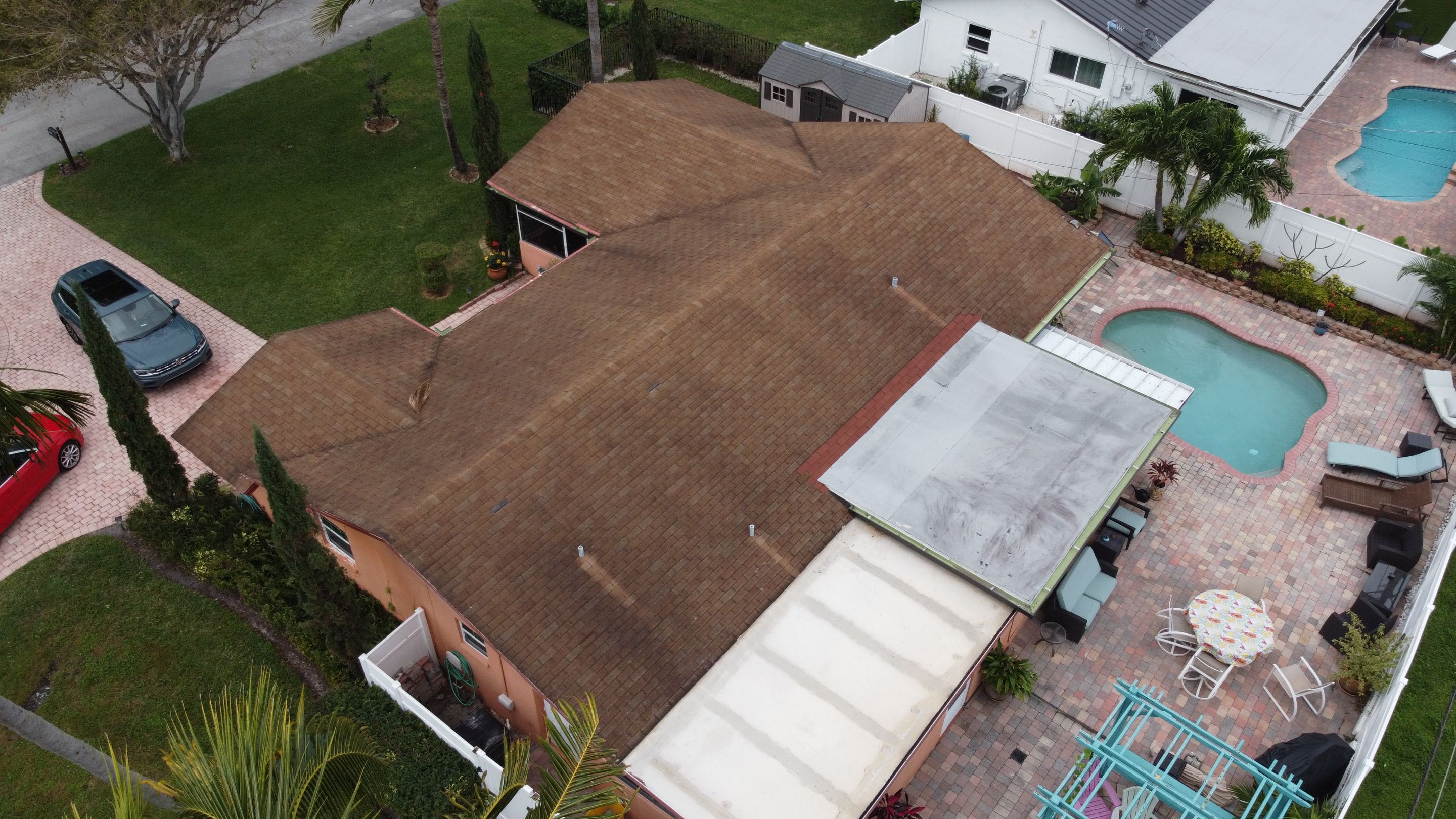 Residential Roofing Installation using 1" Nail strip metal roof by BLUES BROTHERS ROOFING