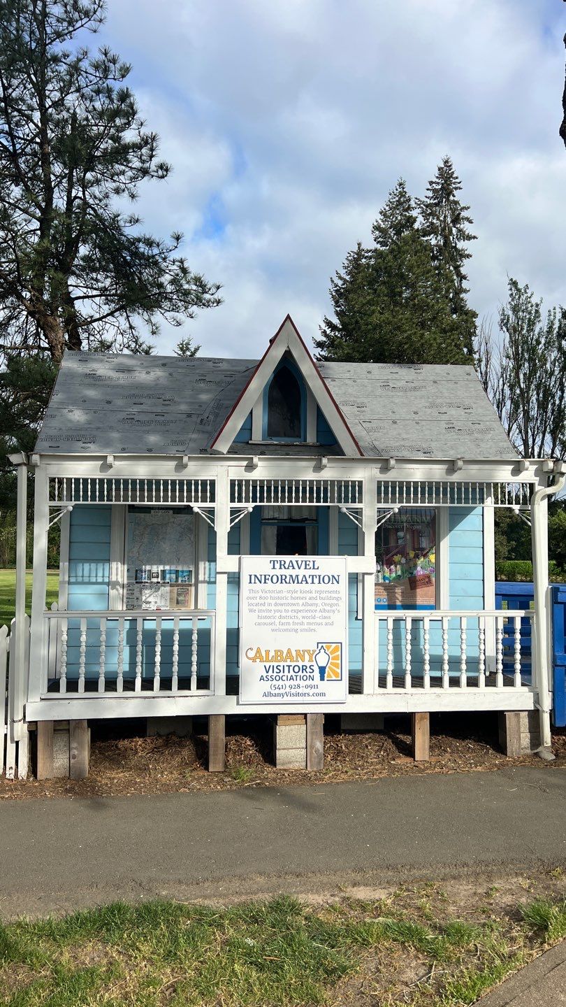 Cedar Shake Install using #1 Blue Label Cedar Shingles for the Albany Visitors Association  by Orezona Building & Roofing Company, Inc.