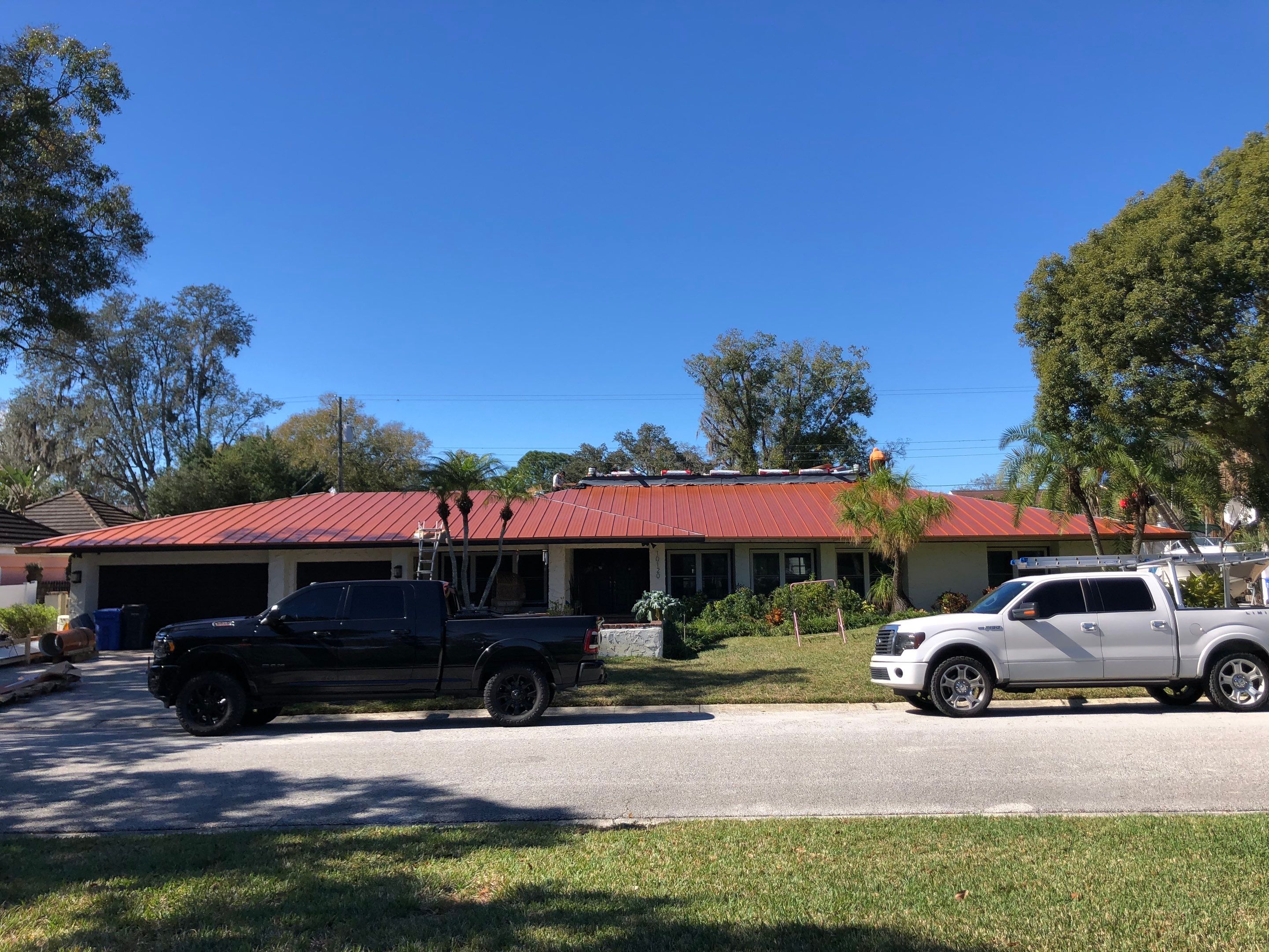 Residential Re-Roof using MS Metals, Copper Penny, Standing Seam. by First Due Roofing