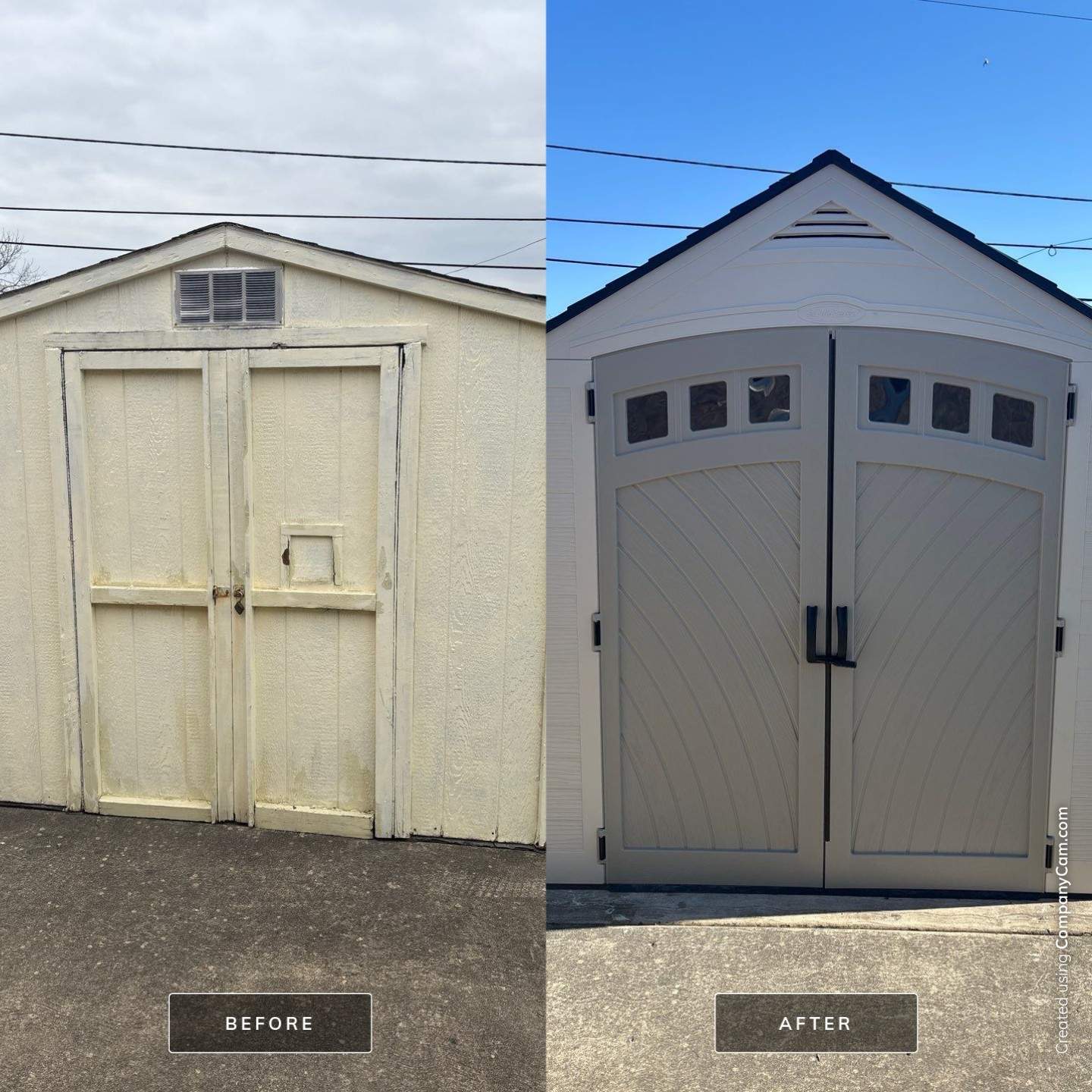 Shed Demo and Installation by Welter Home Services