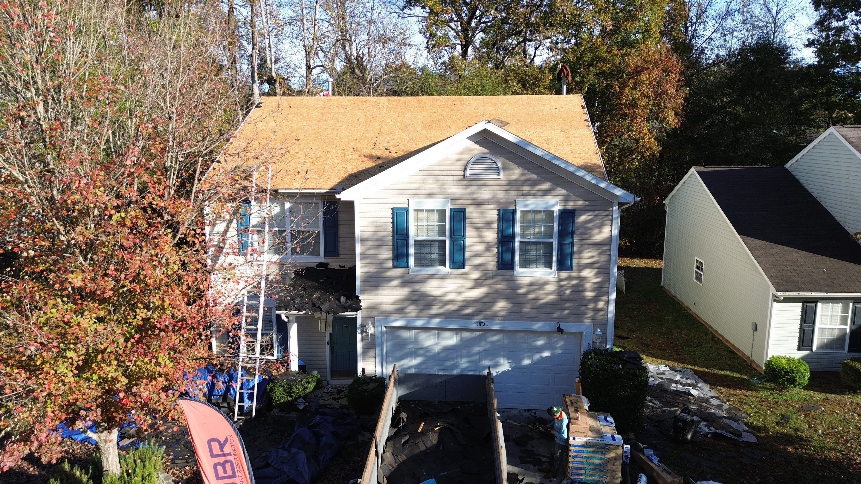 Roof replacement by hail damage by Just Brilliant Restoration JBR