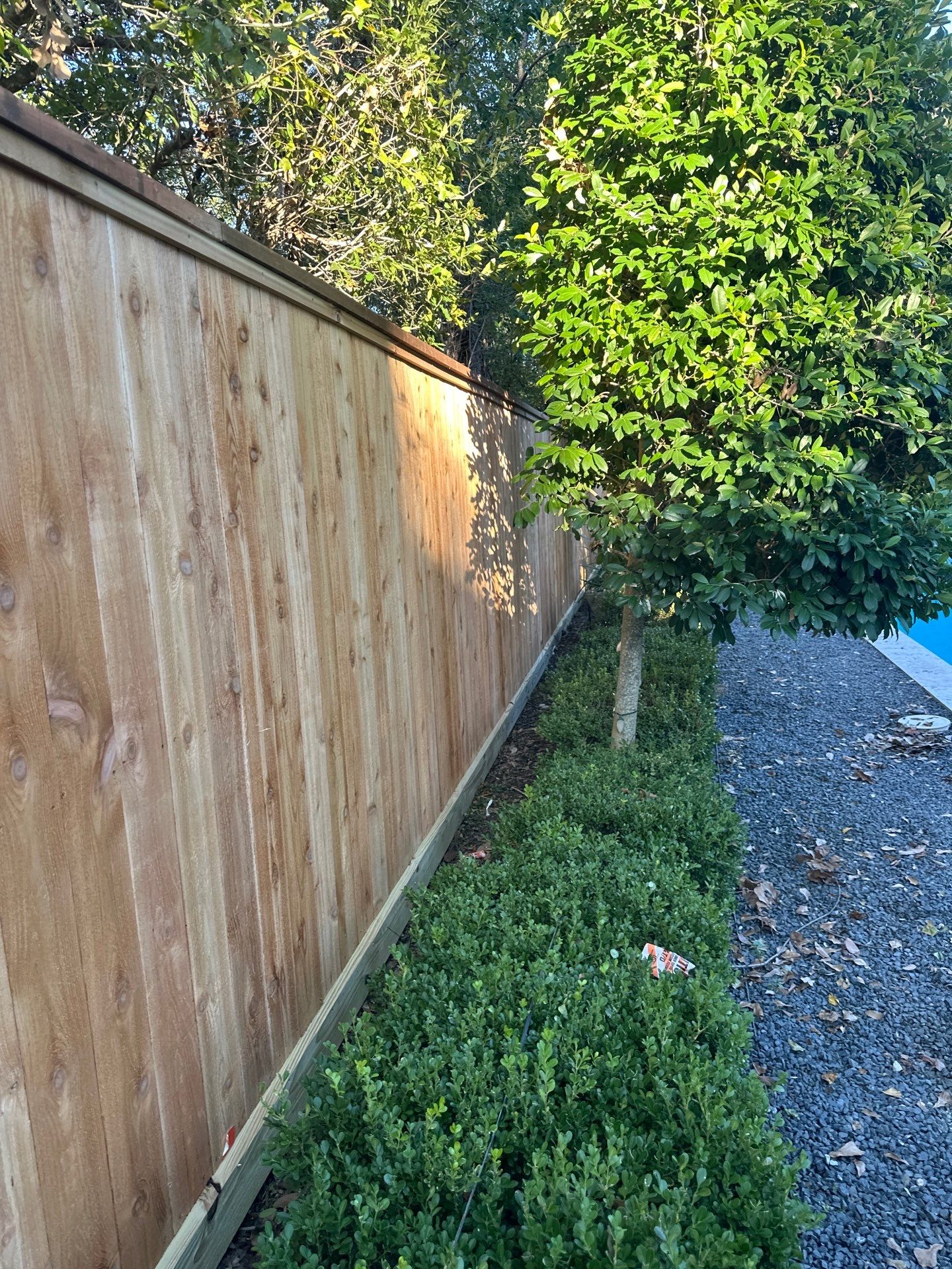 Fence Installation for Poolside Paradise by Tim's Fences