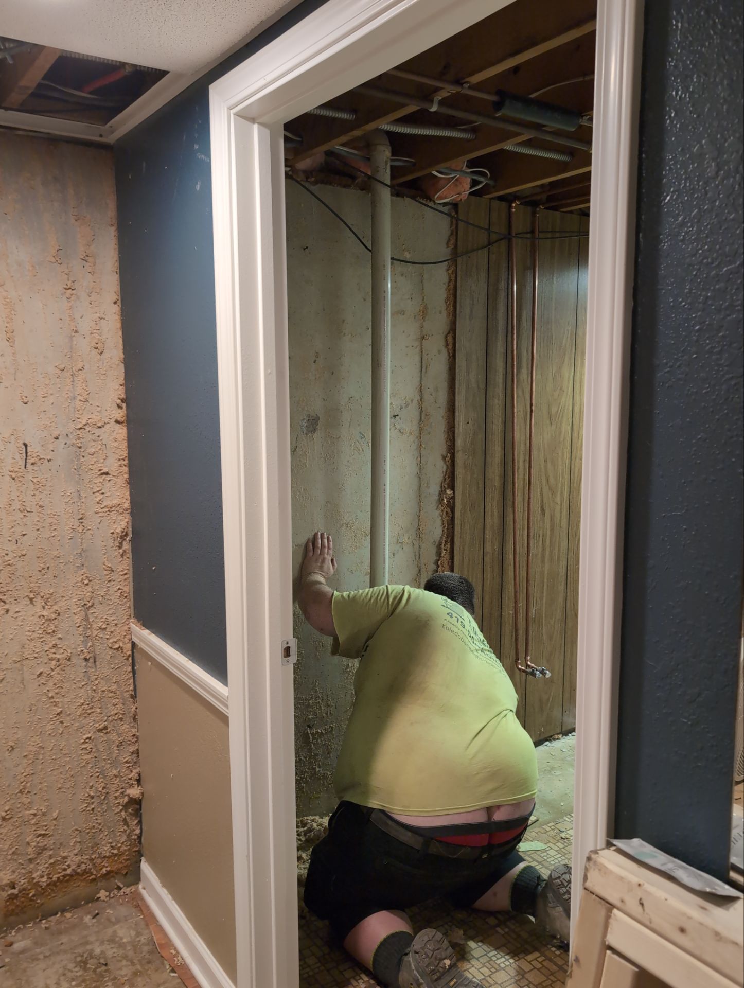 Interior Basement Waterproofing System and Egress Window Installation by Toledo Basement Repair 