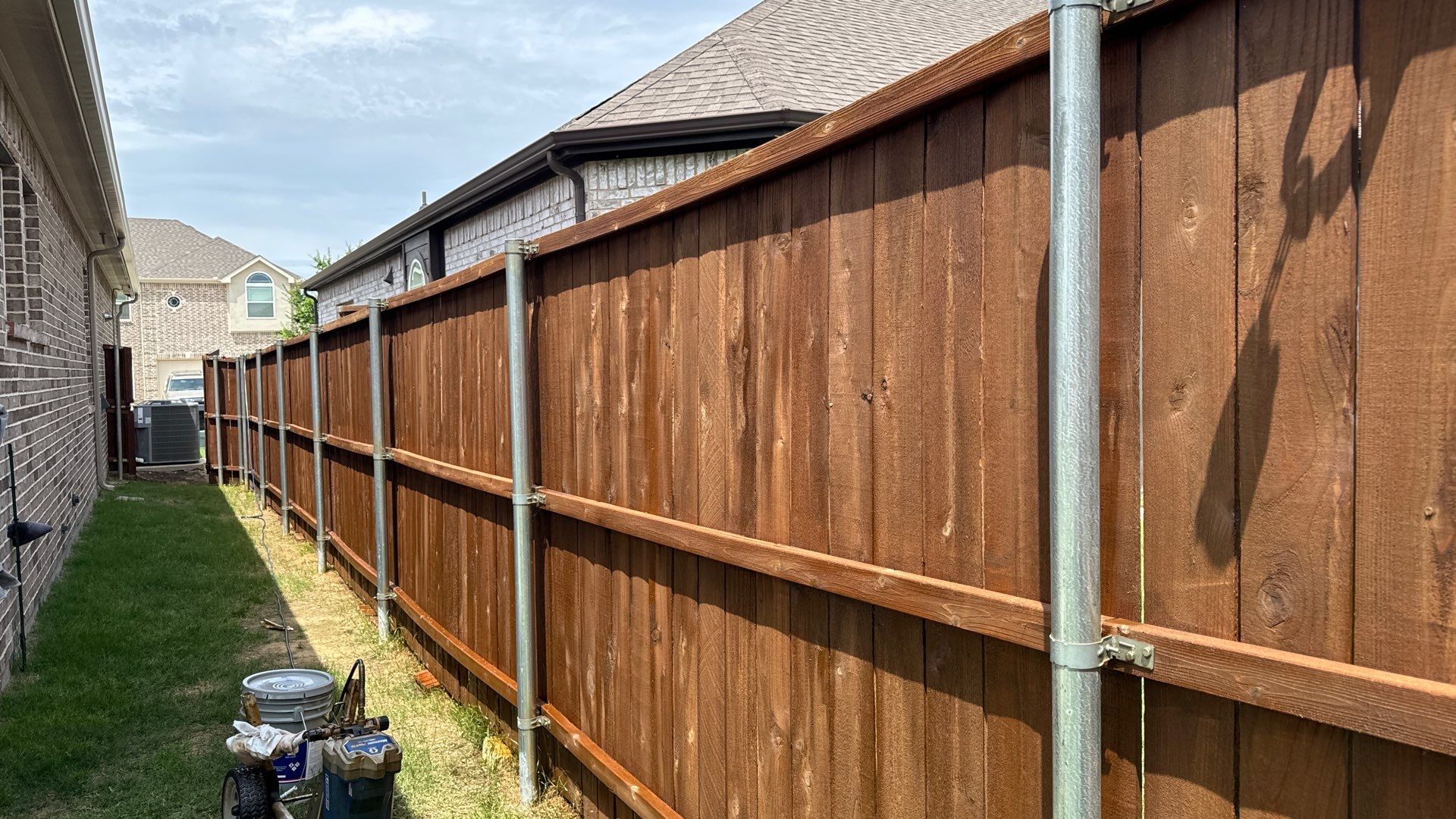Fence Staining using Fence Stain by Lighthouse Contractors