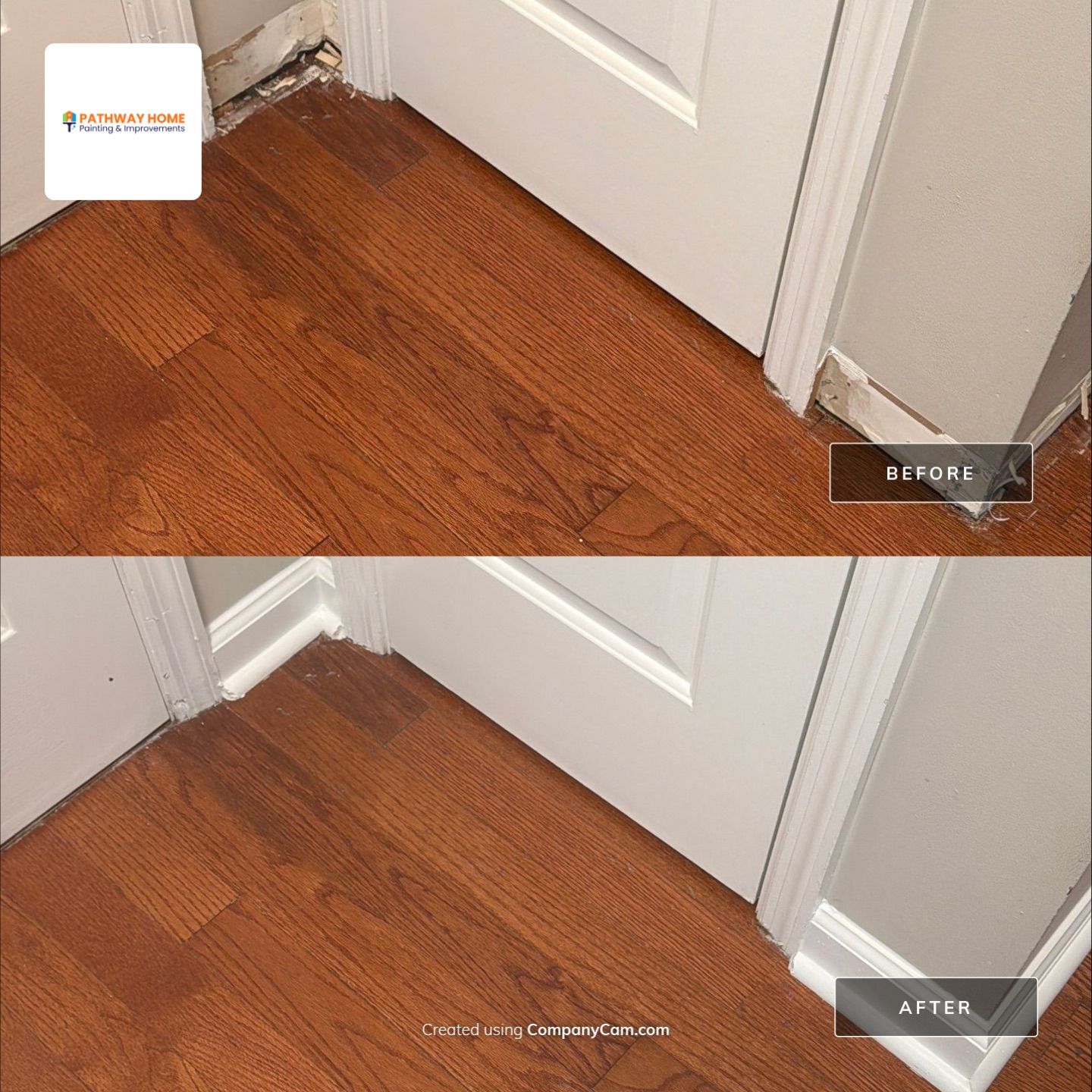 Powder Room Painting & Trim Replacement in West Ashley, Charleston by Pathway Home Painting & Improvements
