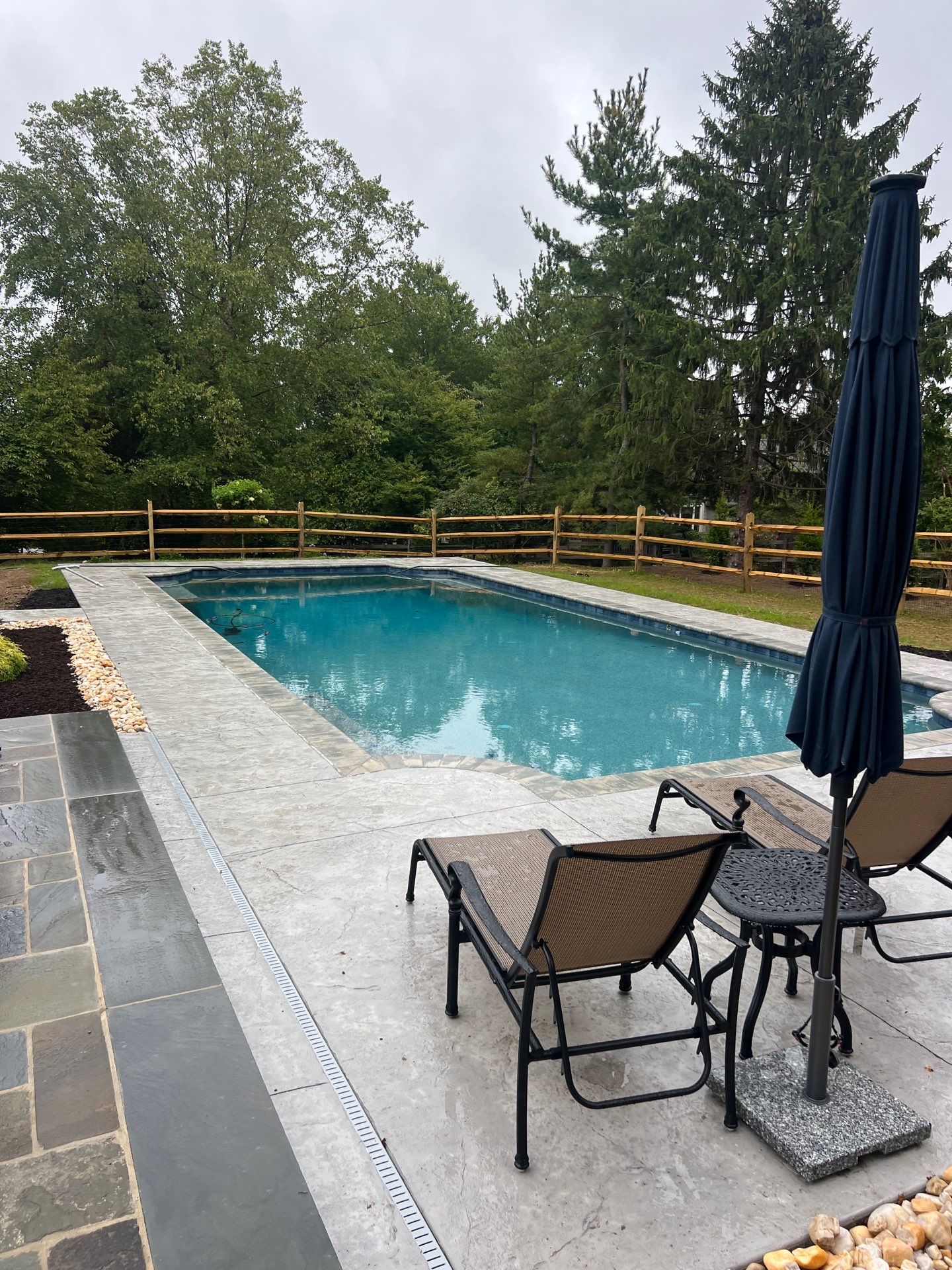 Stamped Concrete Pool Deck  by Architectural Concrete Design