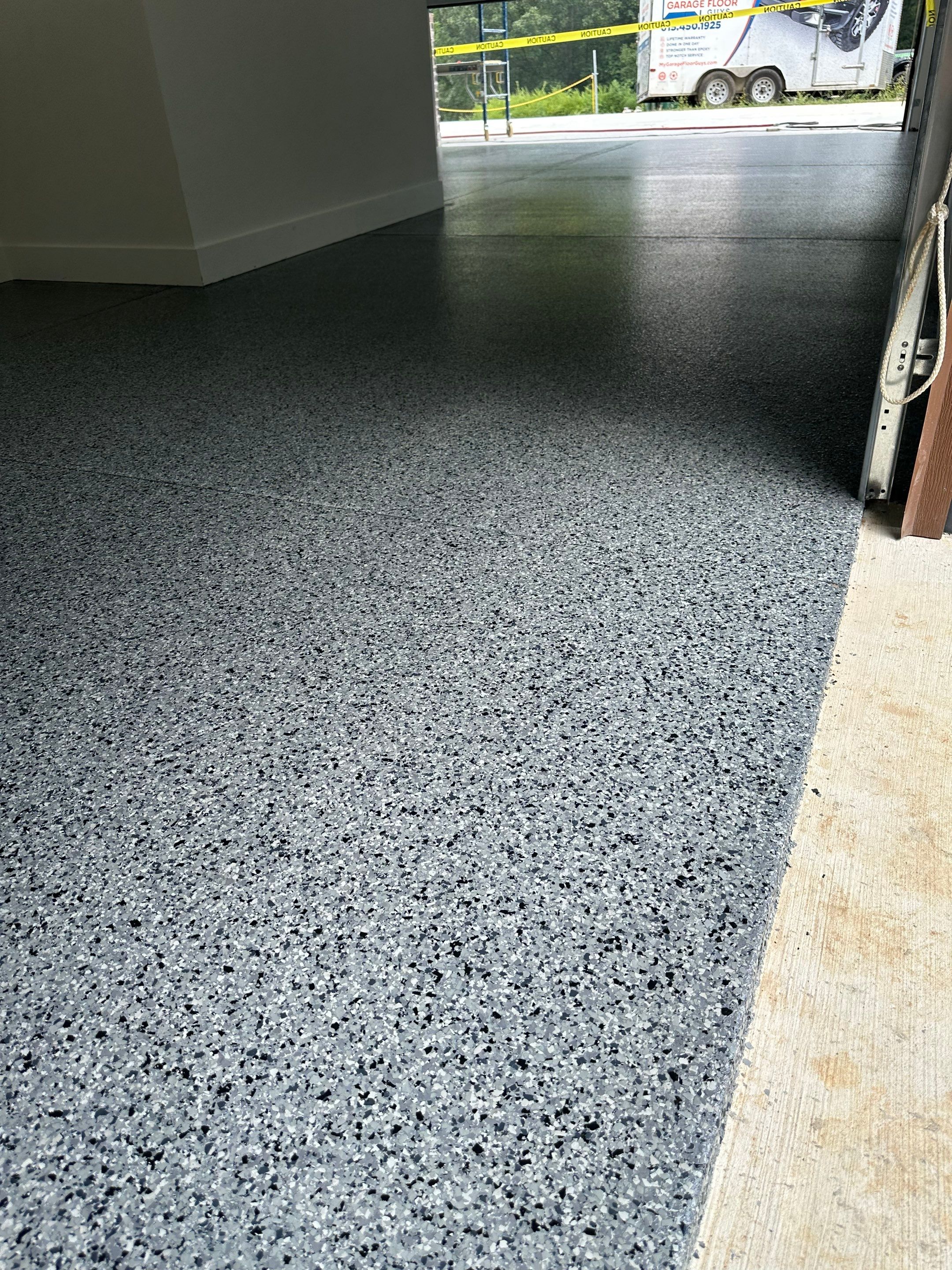 Garage Floor Coating using Nightfall by My Garage Floor Guys