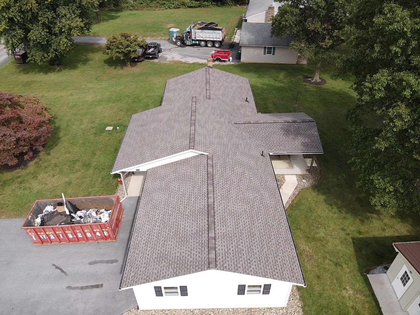 Residential GAF Timberline HDZ Shingle Roof Installation in Walnut Bottom by Teflon Roofing