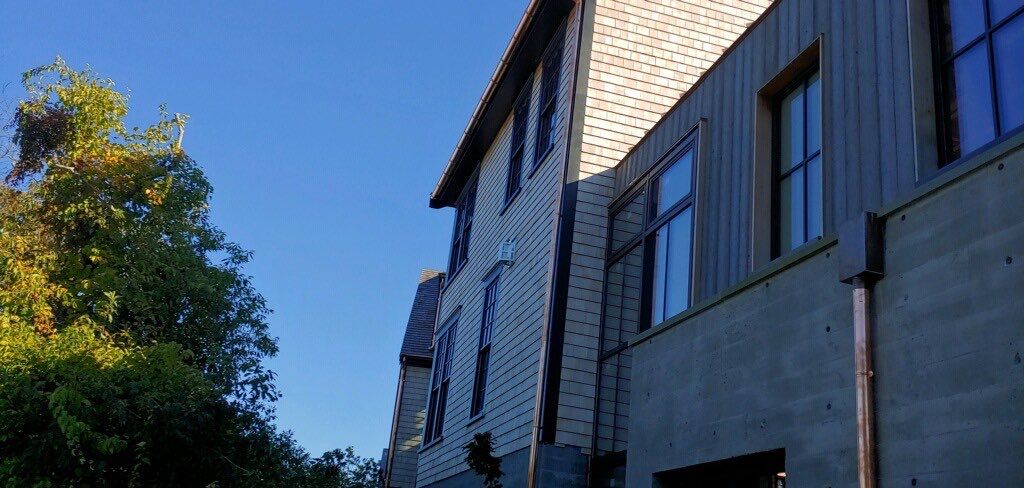 Gutter Installation using 6" Half Round Copper Gutter in Provincetown, MA by Gutter Pro Enterprises