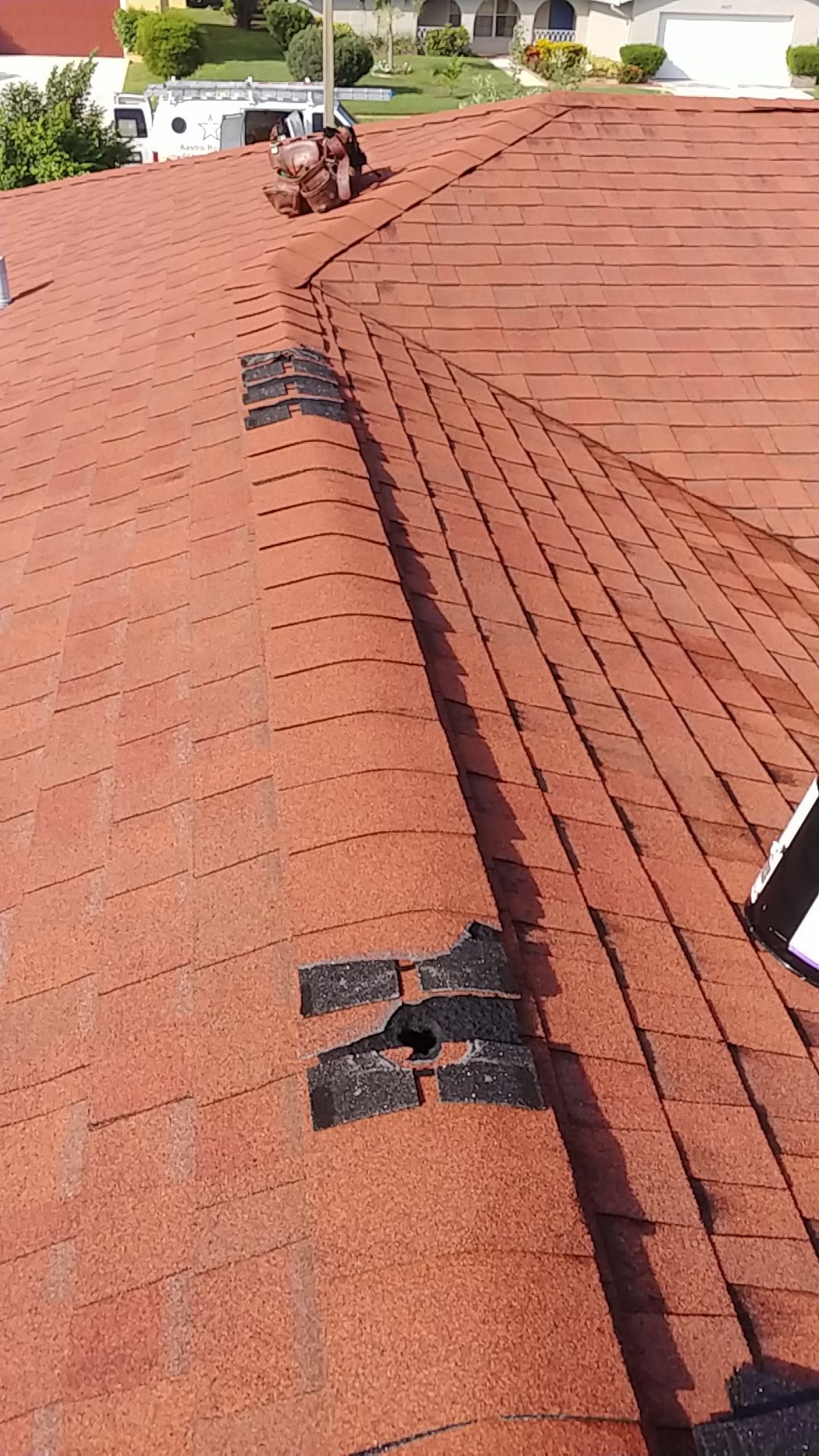 West Palm Beach Asphalt Shingle Roof and Ridge Cap Repair by Aastro Roofing
