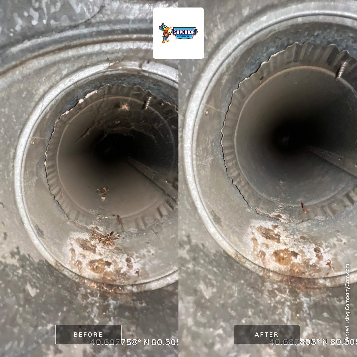 Air Duct Cleaning With a Vacuum Truck in Midland, PA by Superior Air Duct Cleaning