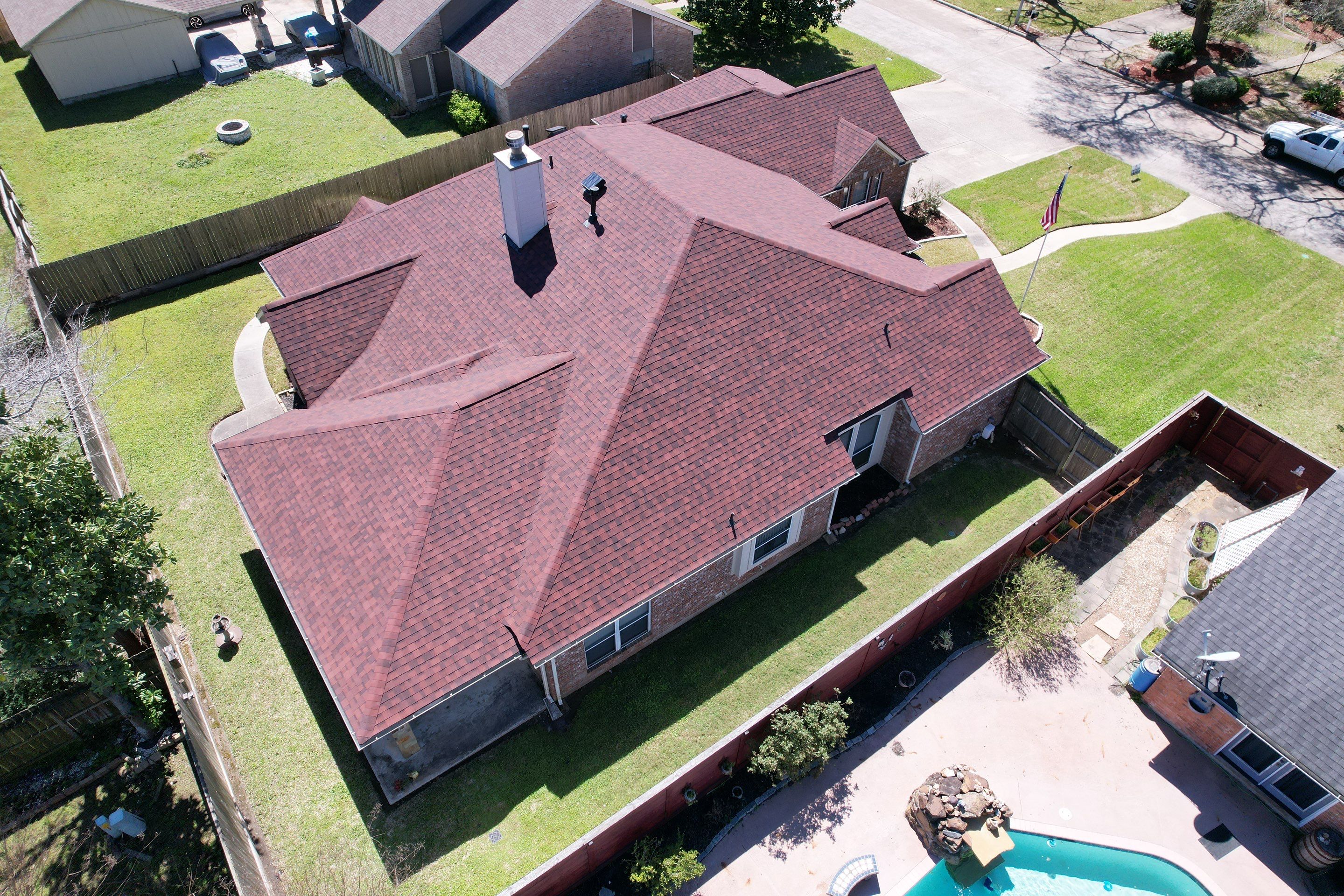 IKO Dynasty Monaco Red by STX Roofing