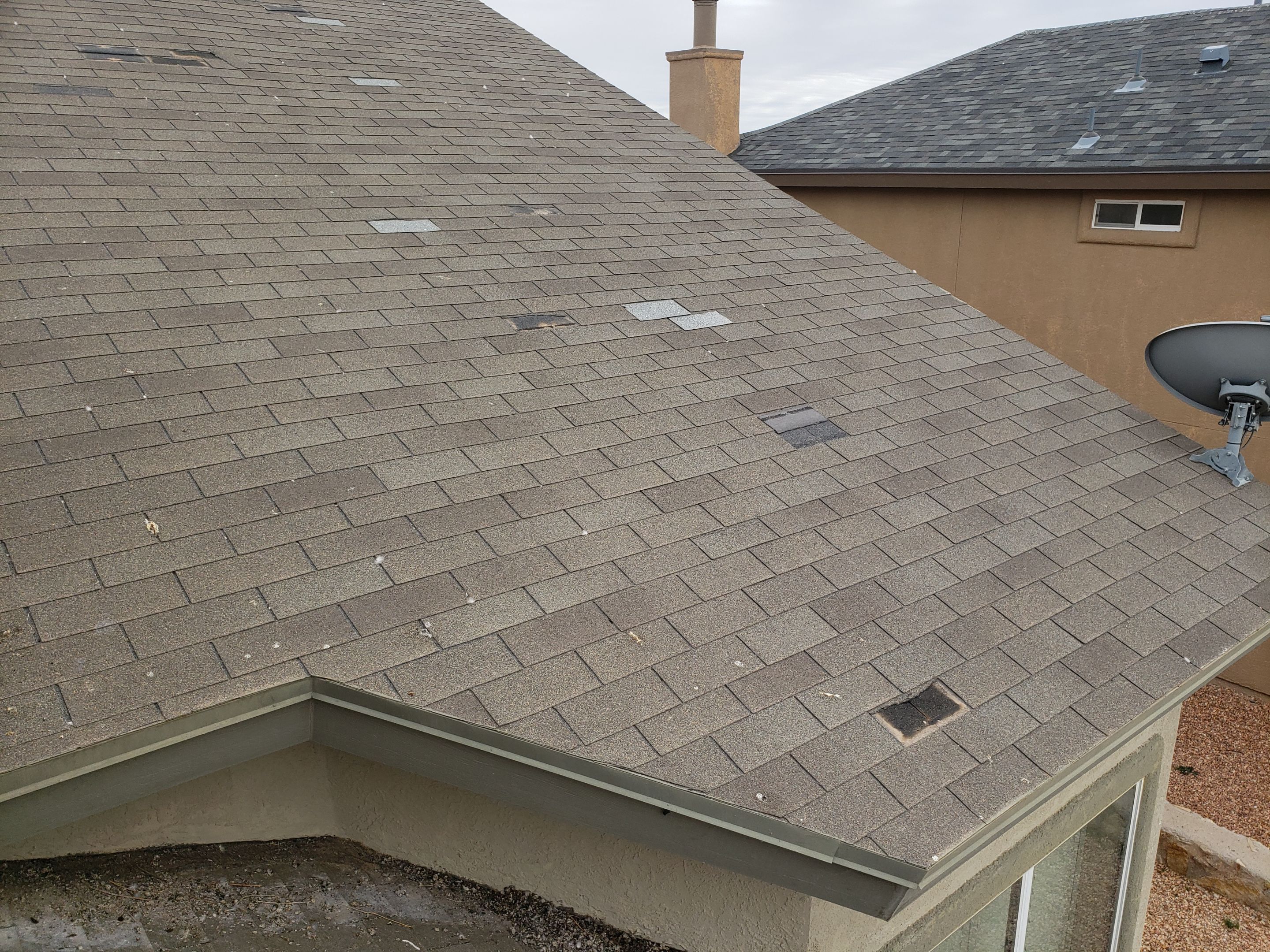 Shingle roof restoration by SPF Services 