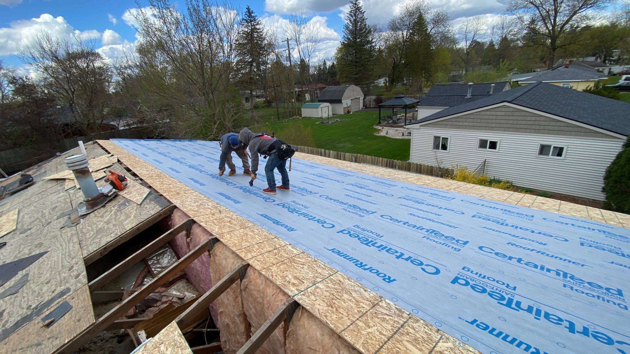 Roof Replacement using CertainTeed Landmark by 180 Contractors
