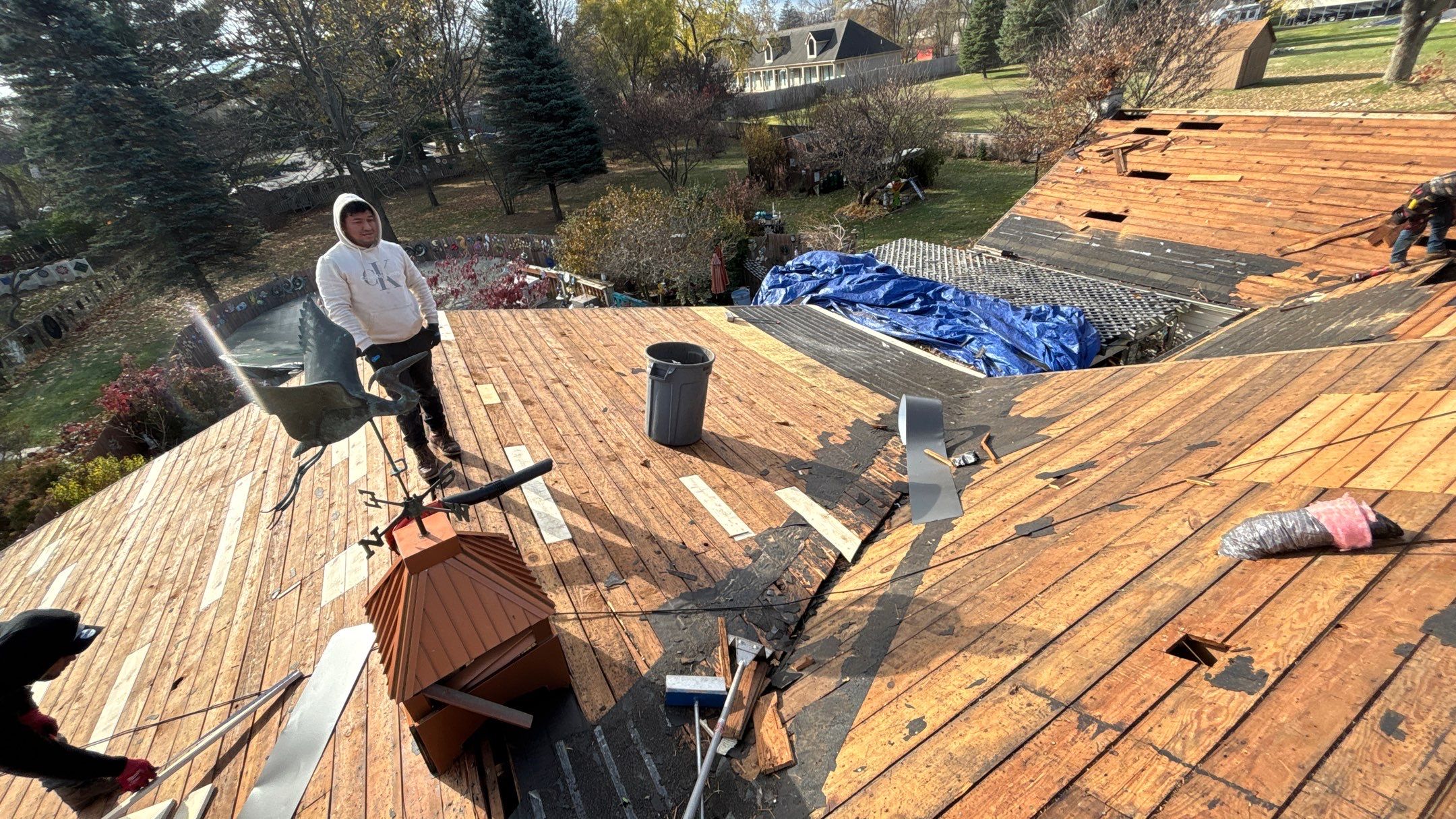 Roof Replacement using Owens Corning Aged Copper by 180 Contractors