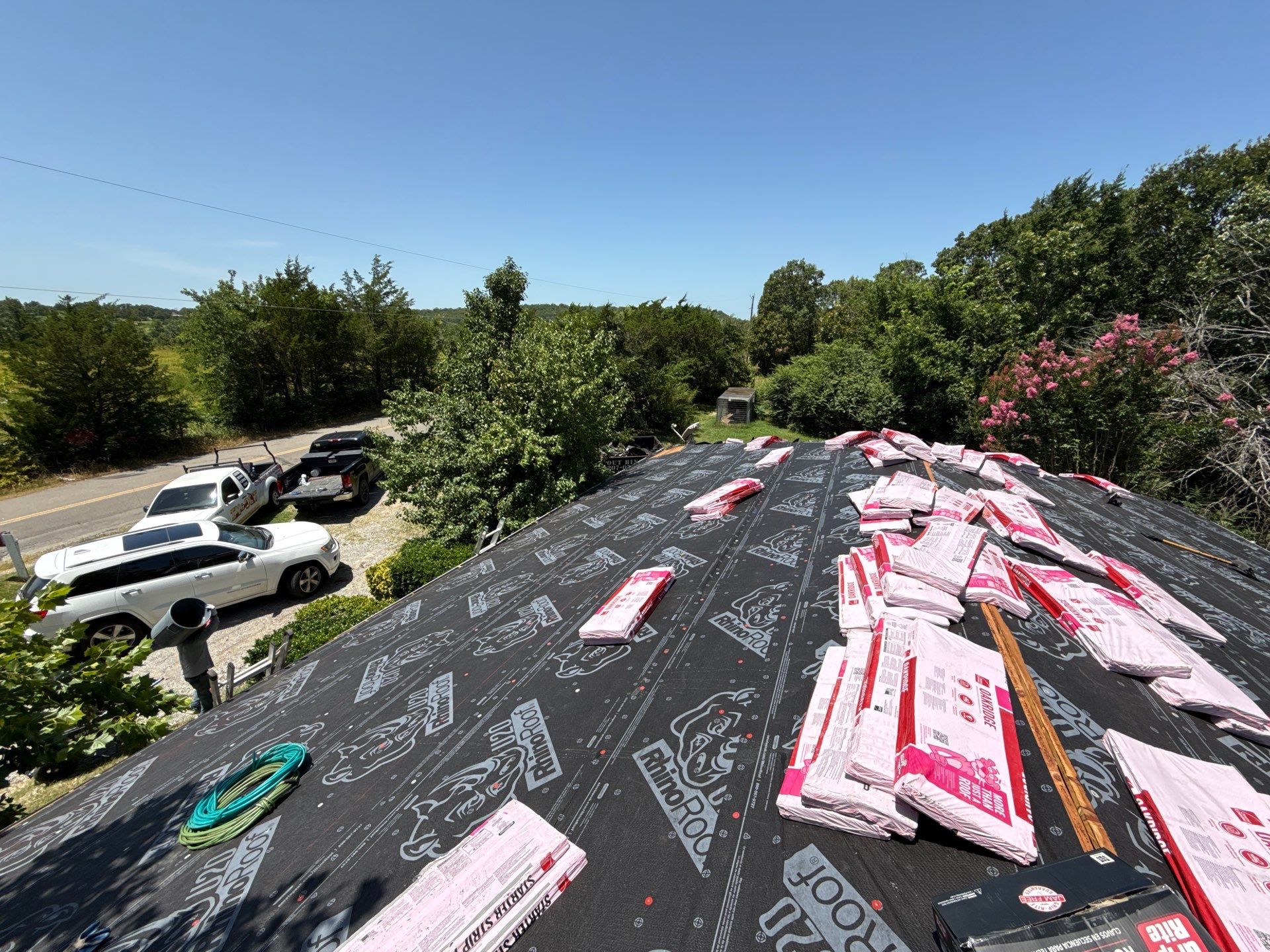 2 layers tear off & installation of new architectural shingles. by In & Out Construction & Remodeling, LLC