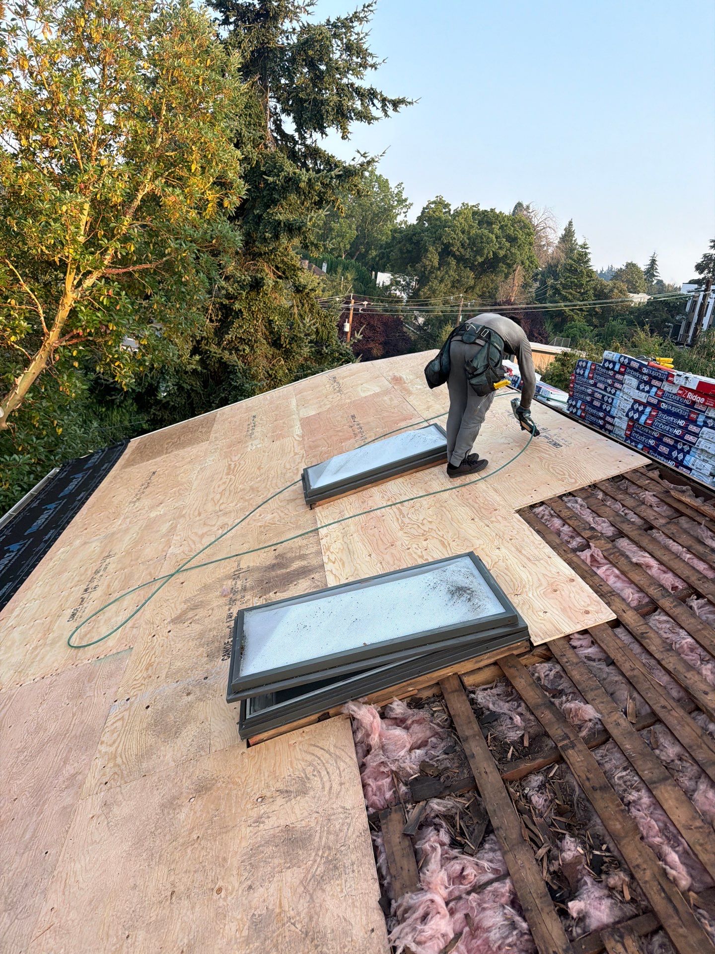 Residential Roofing Installation using GAF HDZ Shingles by Roofing Formula LLC