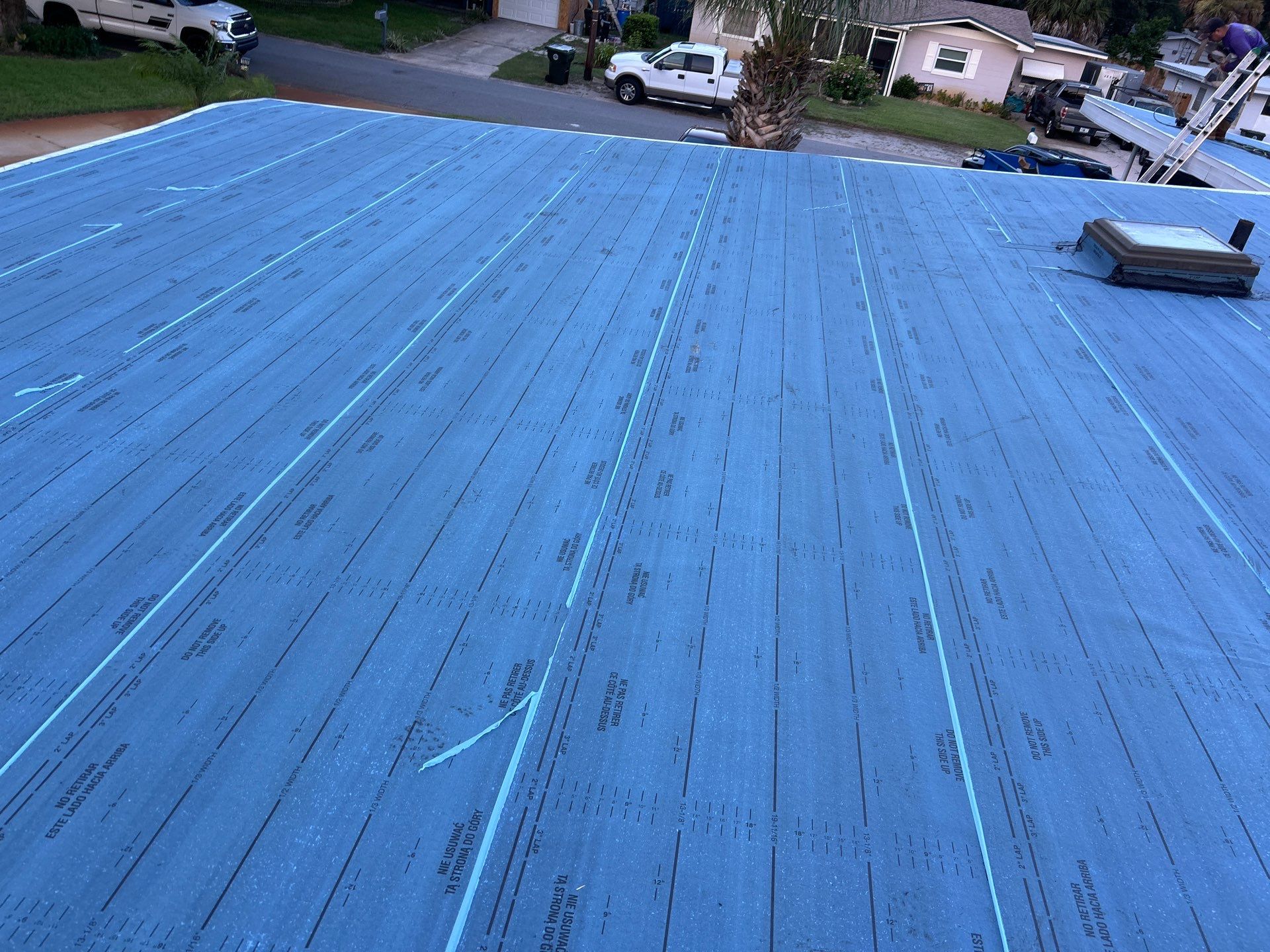 Colonial Slate Modified Bitumen Flat Roof Replacement in Daytona Beach by Pinnacle Roofing Group