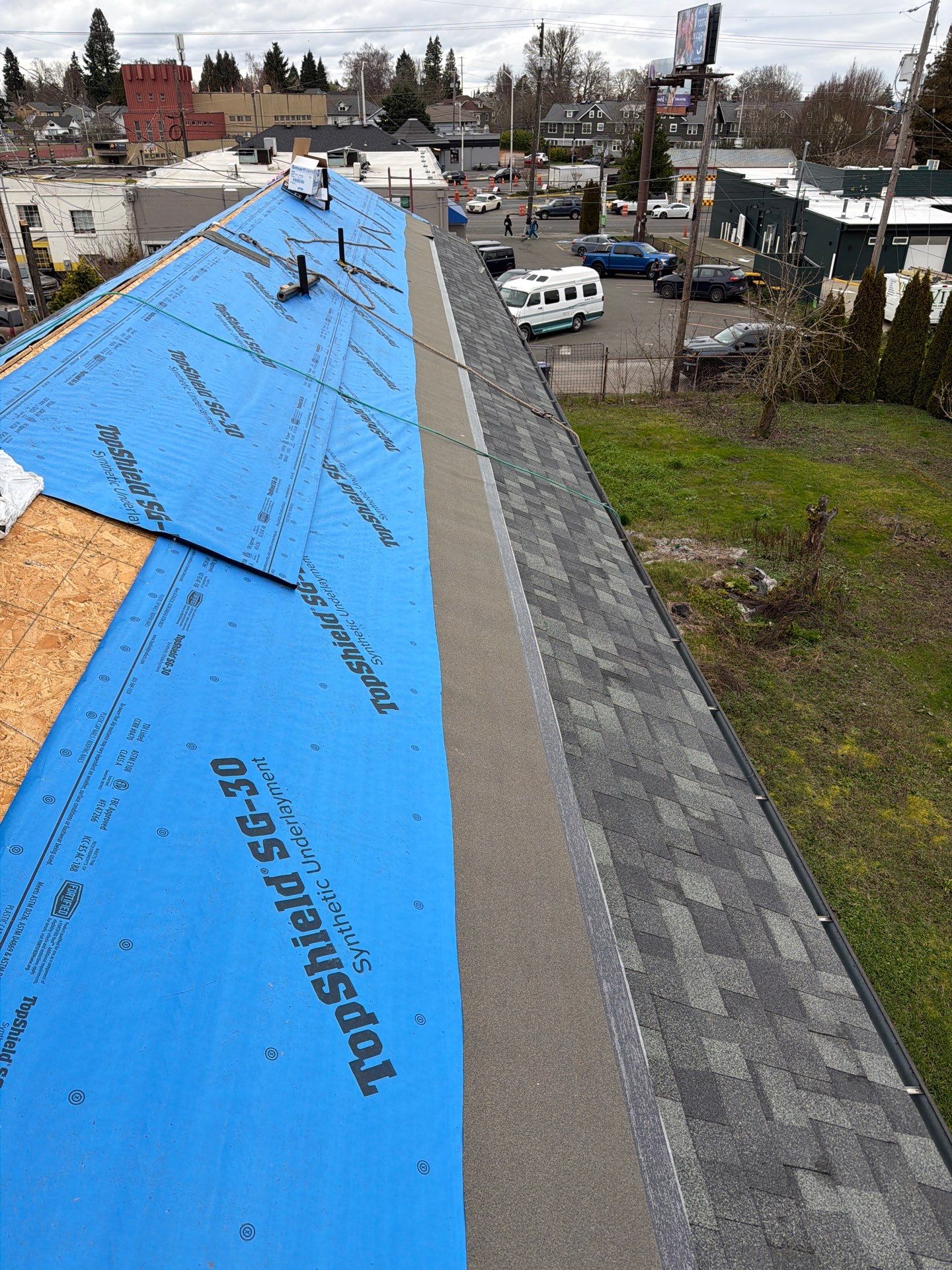 Residential Roofing Installation using GAF UHDZ Shingles by Roofing Formula LLC